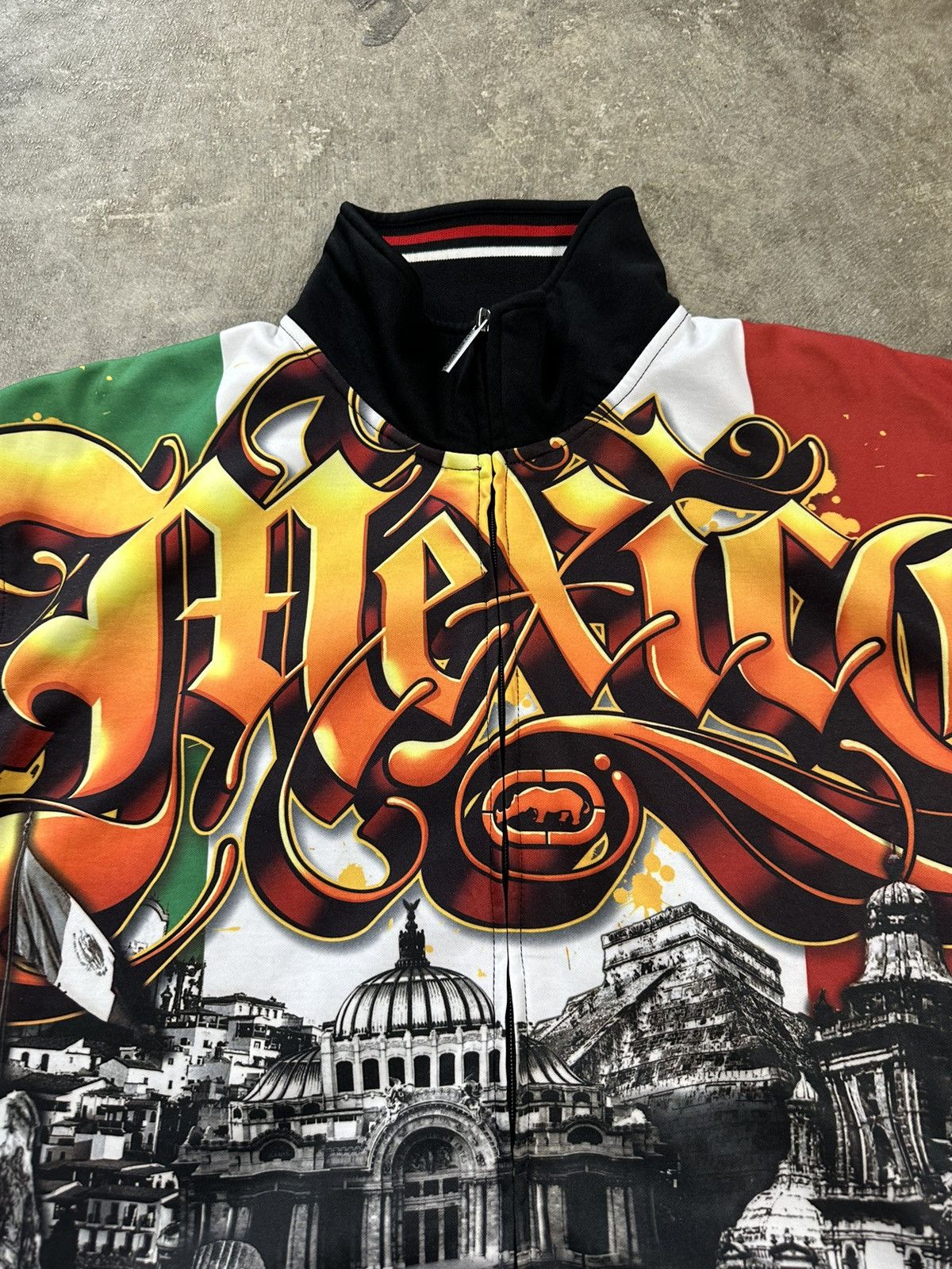 Ecko Unltd. Crazy Y2K 00s Ecko Day Of The Dead Mexico Track Jacket Size US XL / EU 56 / 4 - 8 Thumbnail