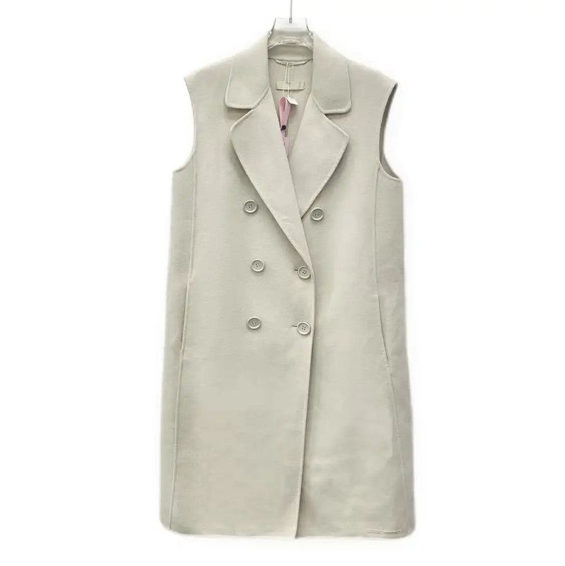 Max Mara MaxMara Beige Wool Women's Coat 0089 Size M / US 6-8 / IT 42-44 - 1 Thumbnail