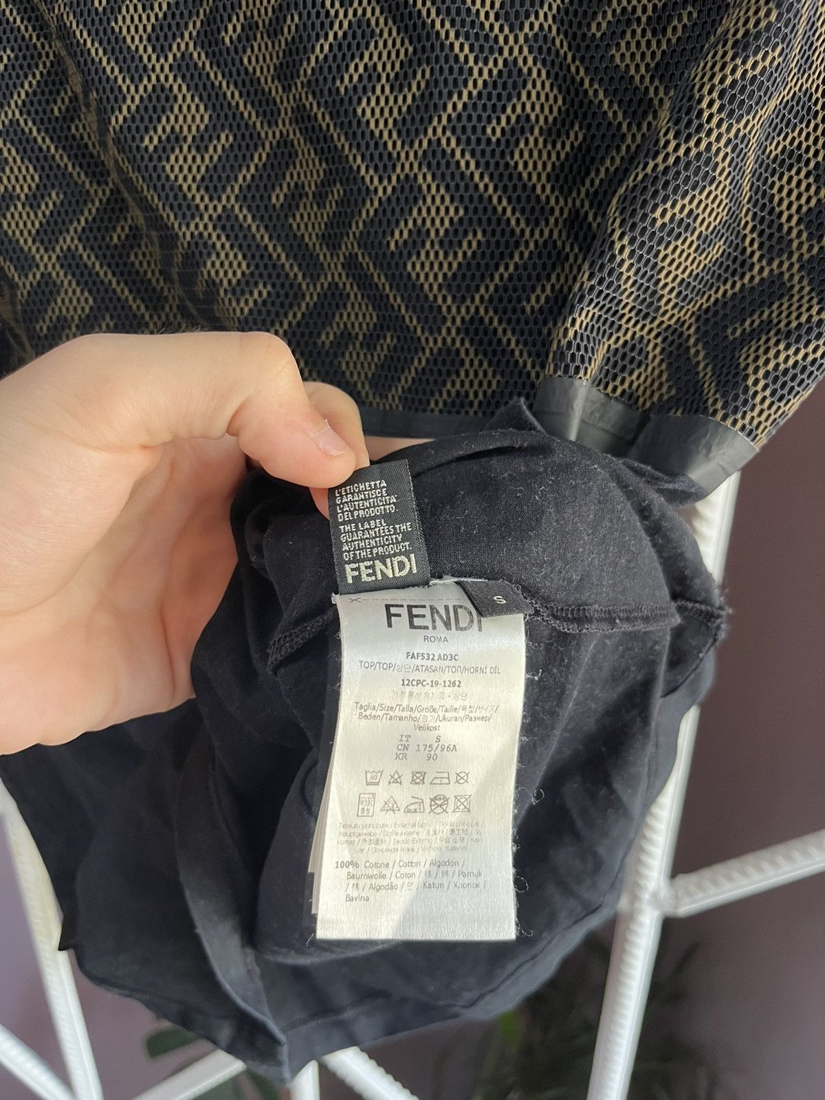 Fendi Fendi Monogram Tee Size US S / EU 44-46 / 1 - 5 Thumbnail