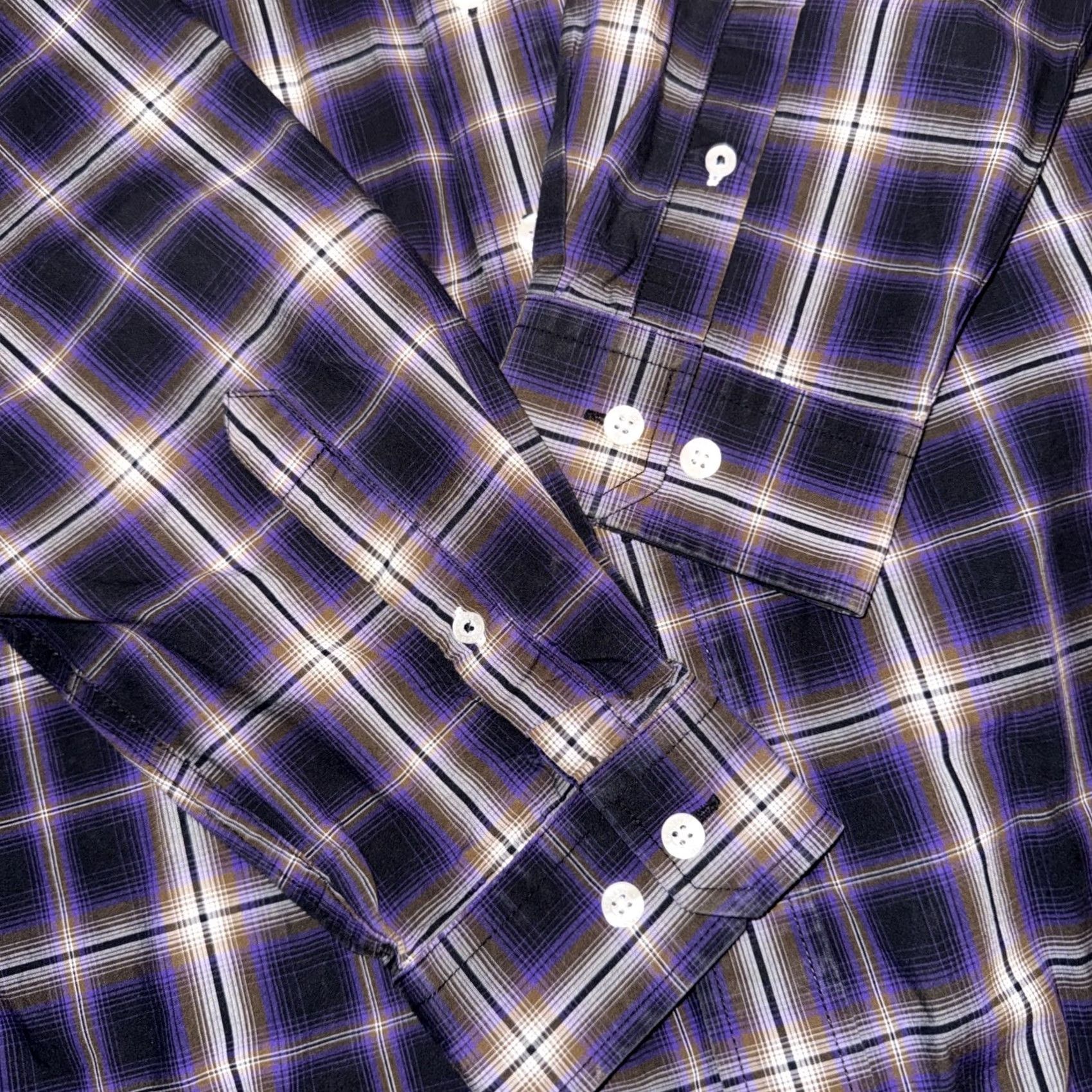 Vintage Cinch Shirt Men’s M Purple Black Plaid Button-Up Long Sleeve Western Cowboy Size US M / EU 48-50 / 2 - 7 Thumbnail