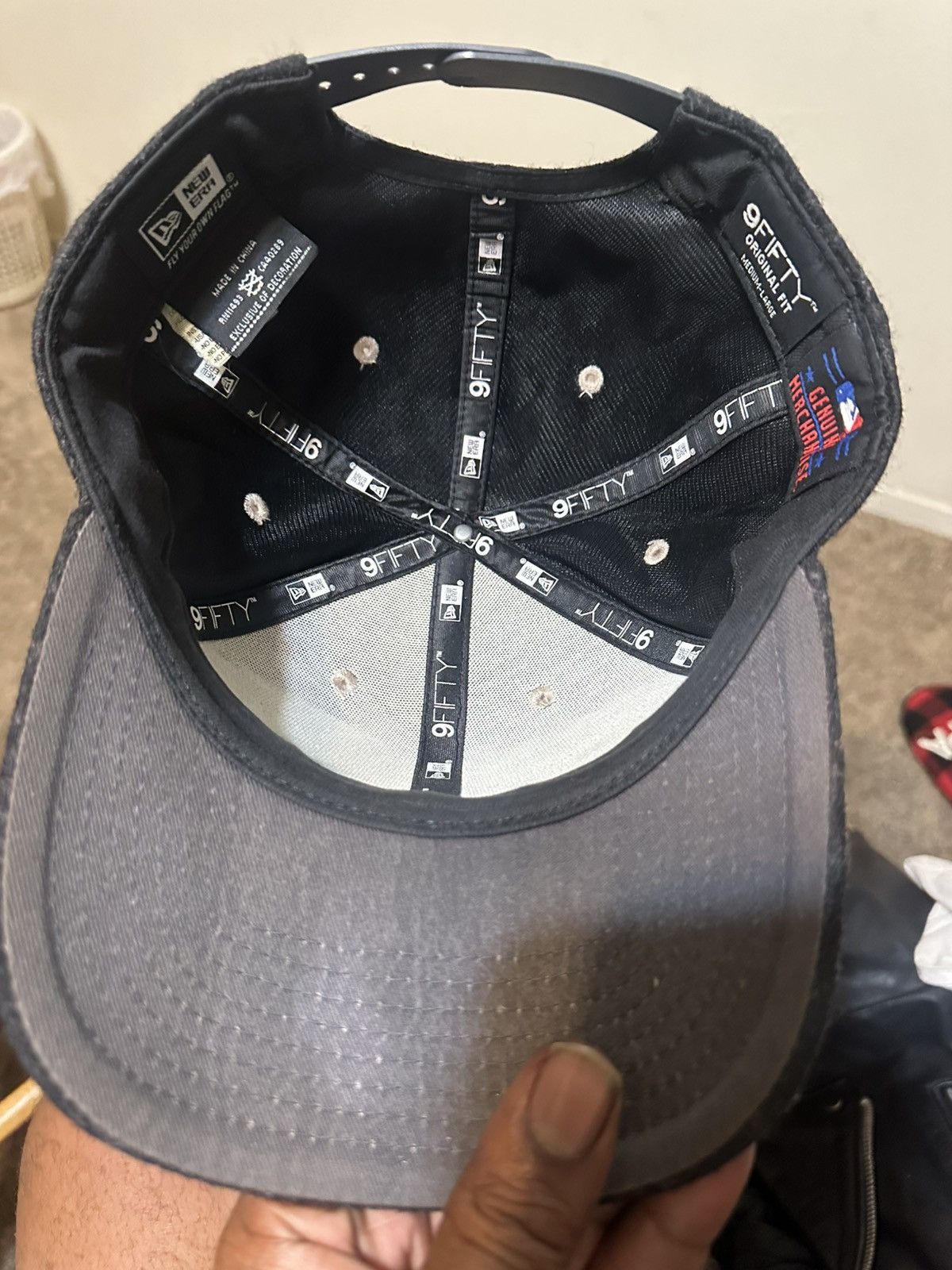 New Era Vintage MLB New Era New York Yankees “black denim” hat 00s Size ONE SIZE - 7 Thumbnail