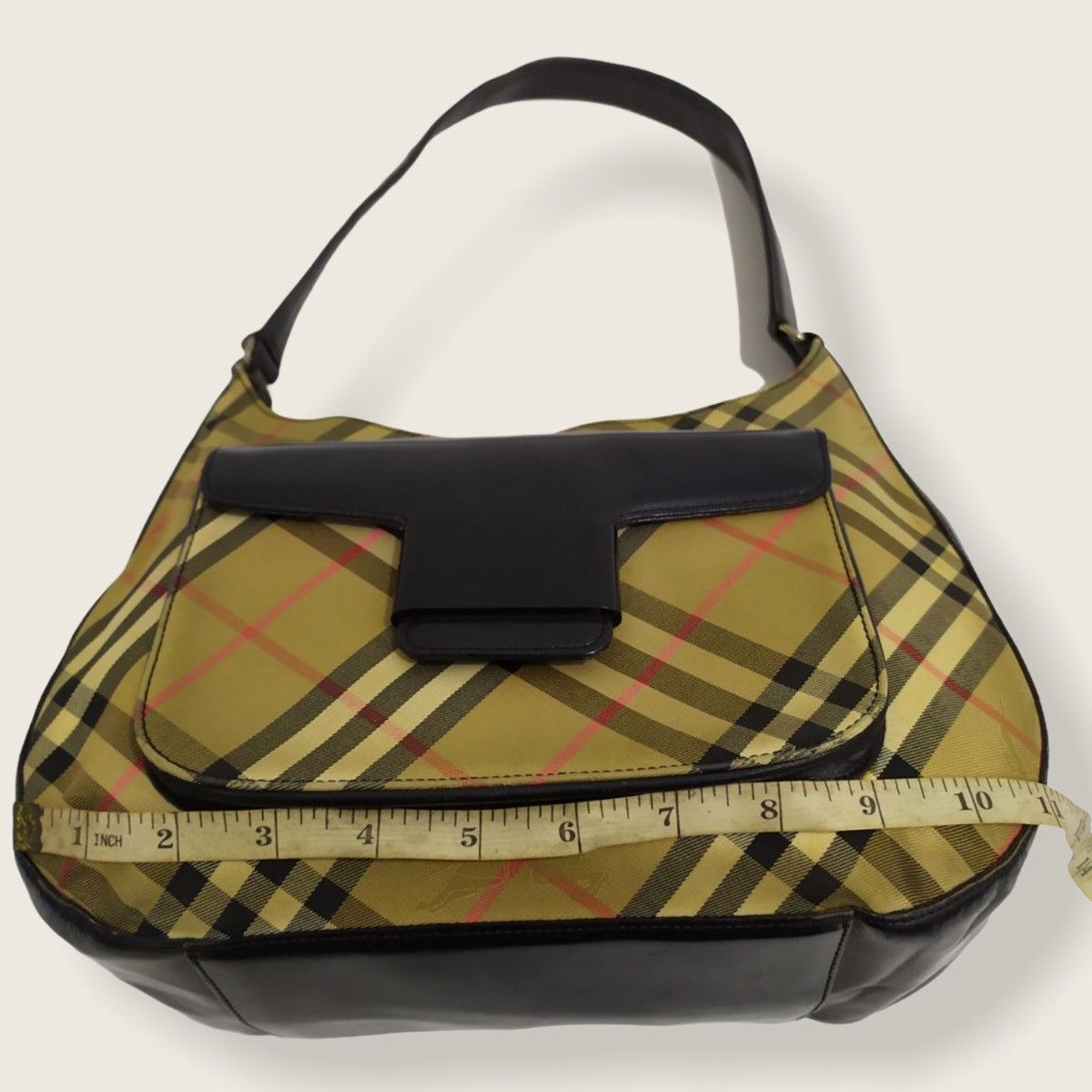 Burberry ‼️LASTDROP‼️BURBERRY NOVA CHECK SHADOW LEATHER SHOULDER BAG Size ONE SIZE - 10 Thumbnail