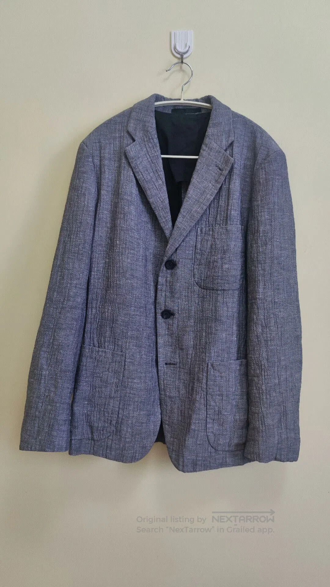 Issey Miyake Issey Miyake Gray Archive Pleated Suit Jacket. Size US M / EU 48-50 / 2 - 1 Thumbnail