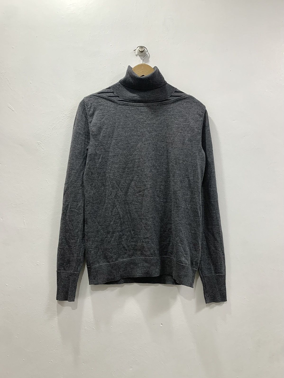 DIOR HOMME KRIS VAN ASSCHE - TURTLE NECK - STRIPED WOOL KNIT