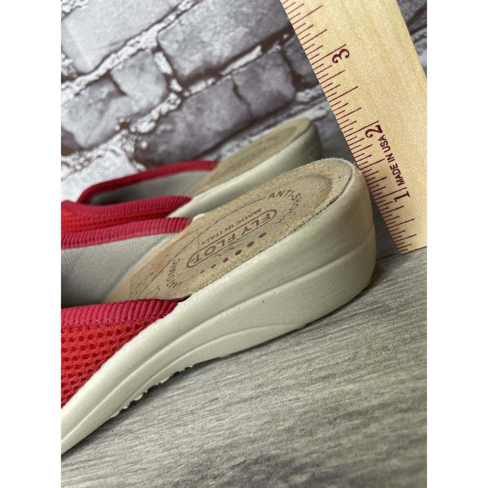 Other Fly Flot Anatomic Red Mesh Slide Wedge Comfort Casual Sandal Size US 6 / IT 36 - 9 Thumbnail