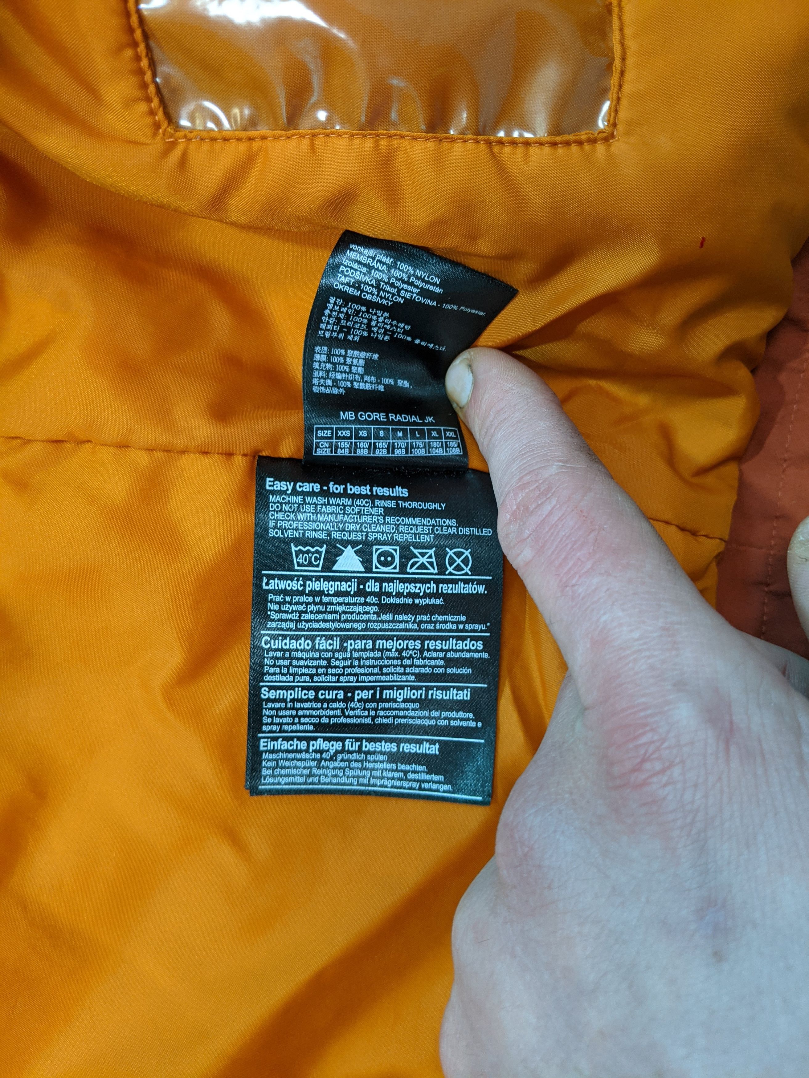 BURTON Gore-Tex Jacket Size S - Orange Waterproof Winter