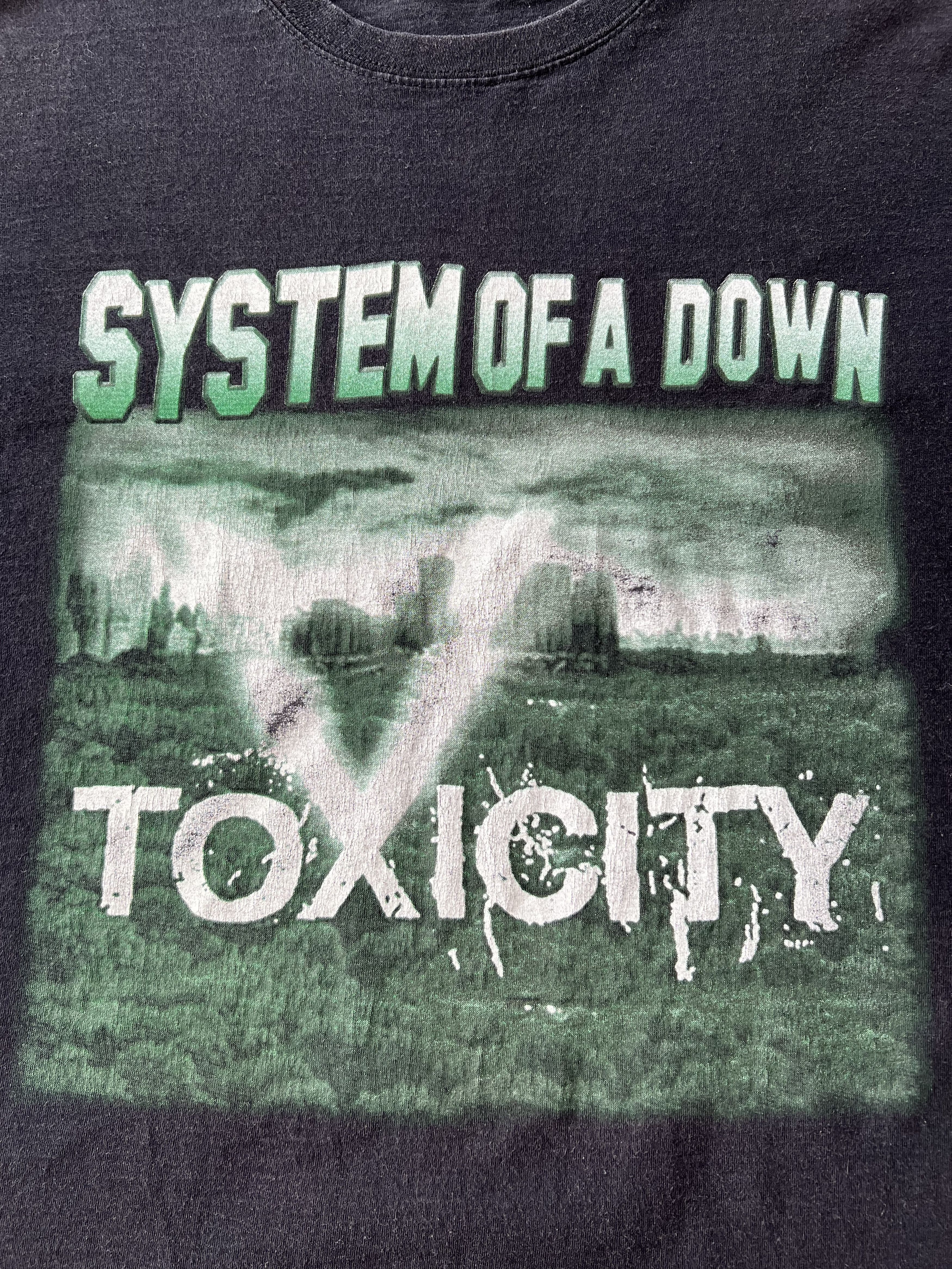 Band Tees Vintage 2000s System of a Down Toxicity Black T-shirt Size US M / EU 48-50 / 2 - 6 Thumbnail