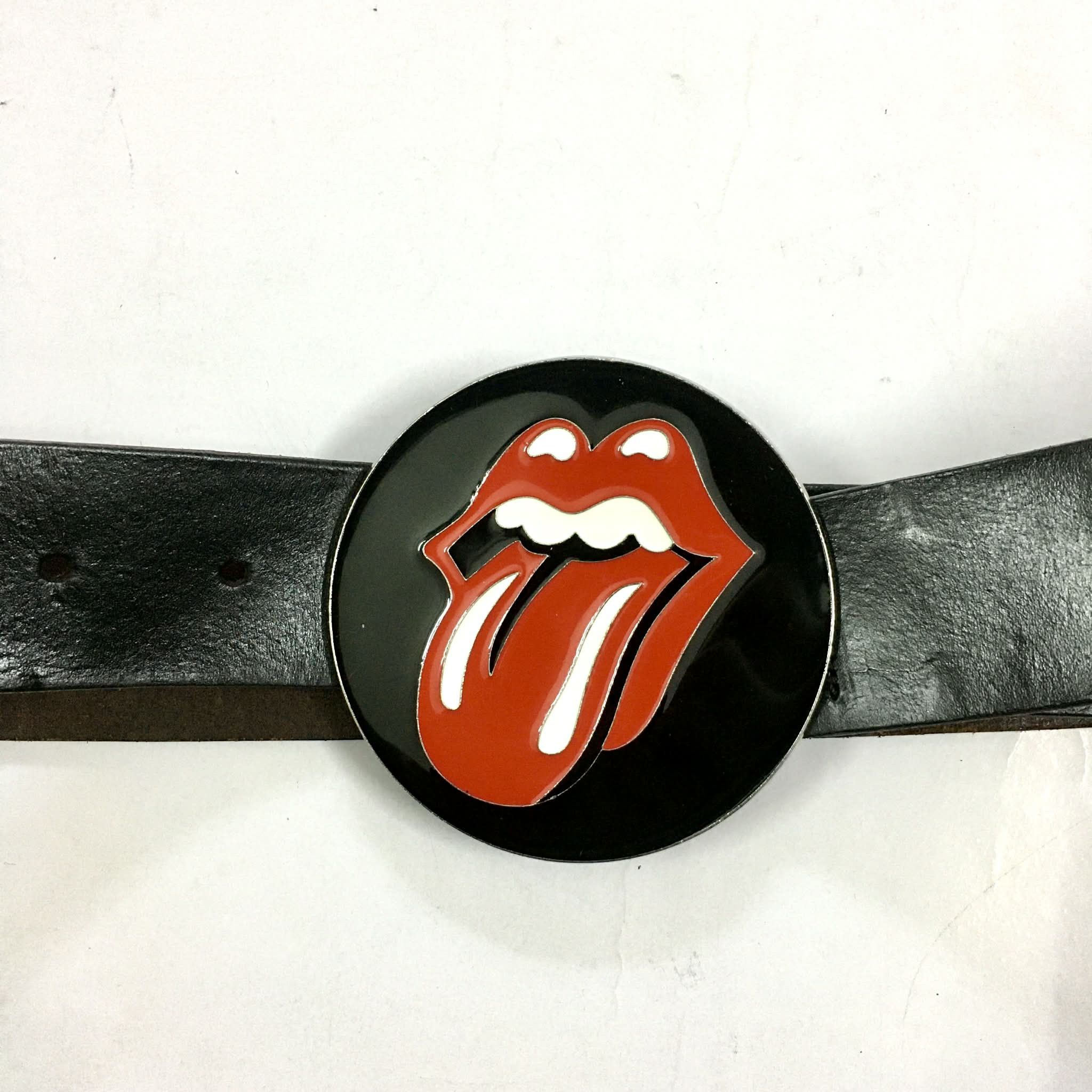 The Rolling Stones Rolling Stones Buckle Leather Belt Size ONE SIZE - 2 Thumbnail