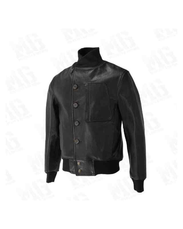 Cockpit USA Cockpit USA Asymmetrical Leather Bomber Jacket Black Rare Size US M / EU 48-50 / 2 - 1 Thumbnail