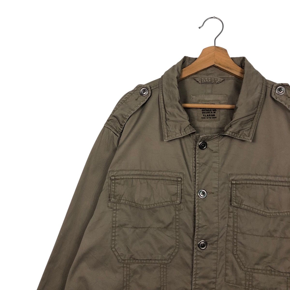 Japanese Brand Vintage Striped Wool Bomber Jacket Old Navy Issey Miyake Size US XL / EU 56 / 4 - 8 Thumbnail