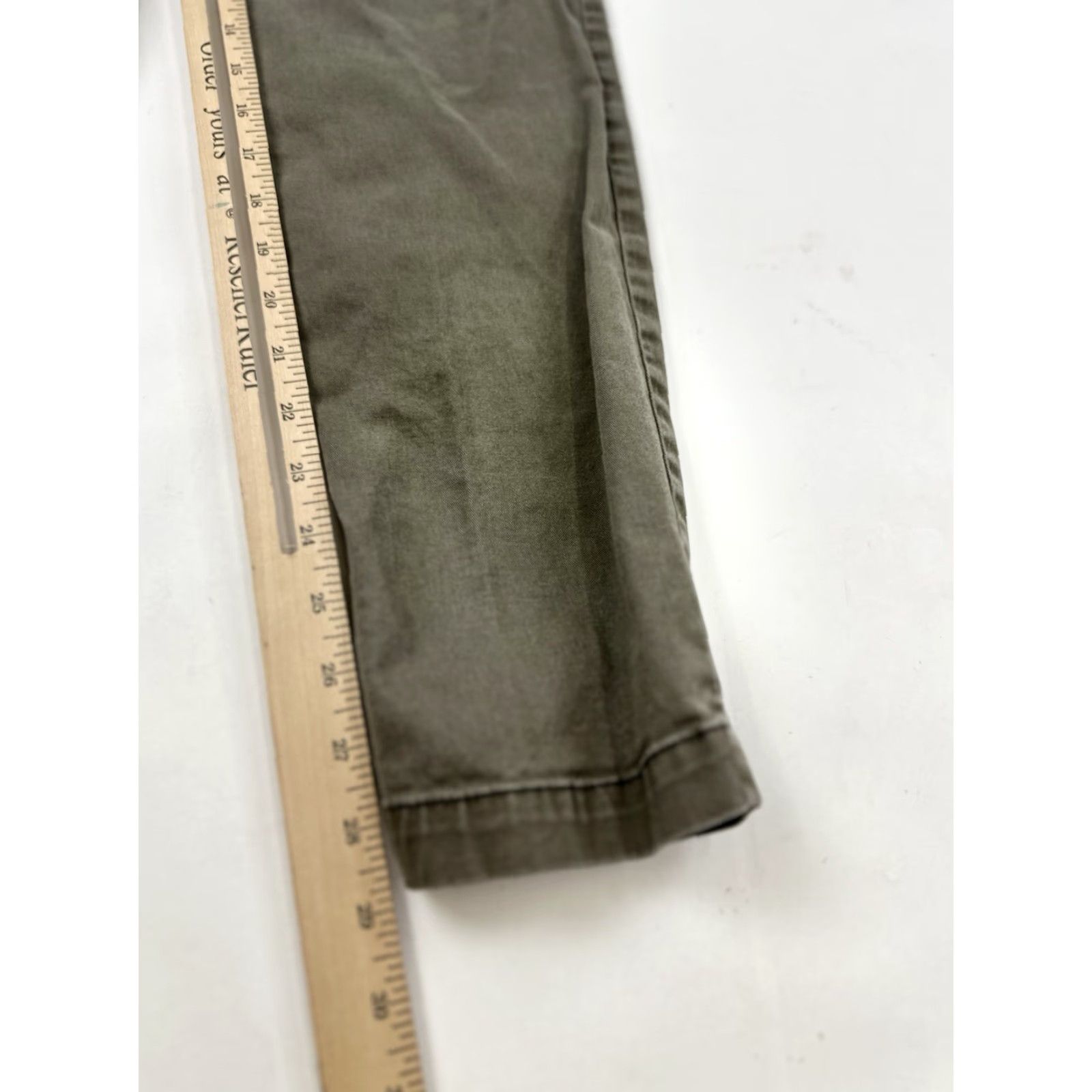 Boden Boden Pants Women’s 4 Brown Green Khaki Chino Trouser, Chino, Cotton, Tapered, Zip Button, Pockets, Regular, Brown Size 27" / US 4 / IT 40 - 7 Thumbnail