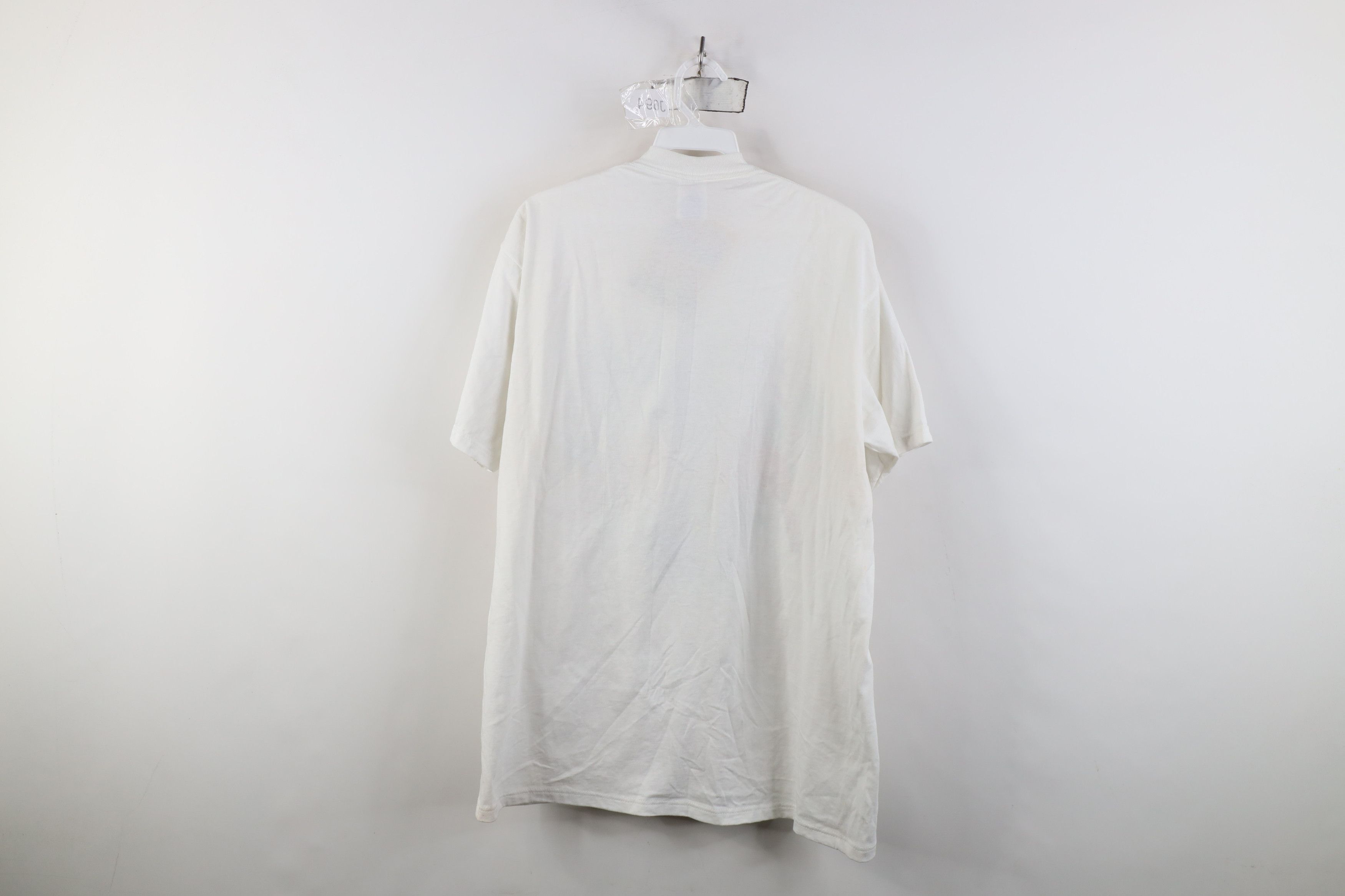 Vintage Deadstock Vintage 90s Streetwear Flower T-Shirt White USA Size L / US 10 / IT 46 - 13 Thumbnail