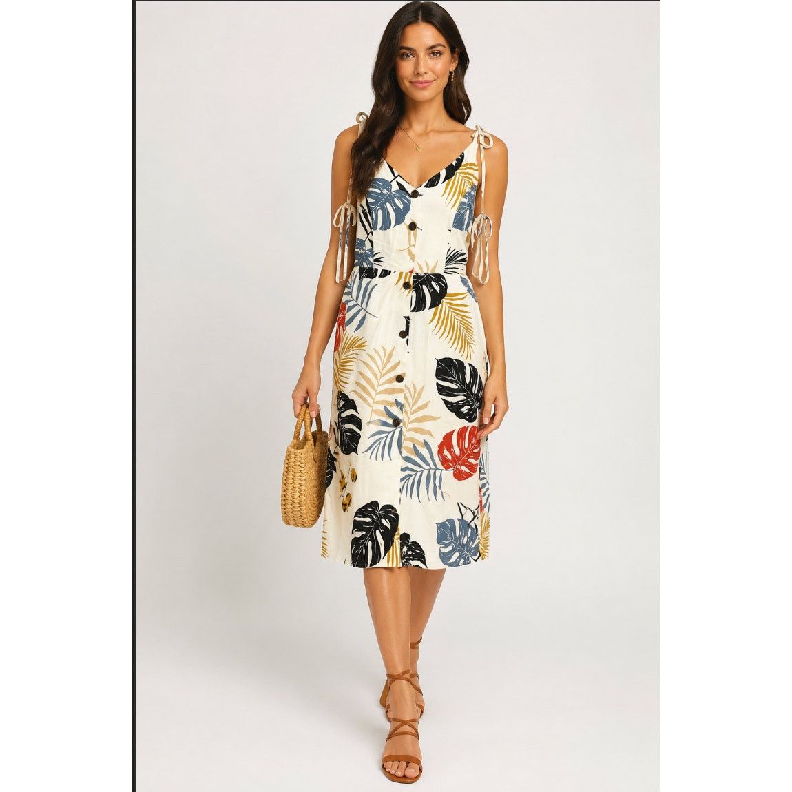 monteau linen blend dress Monteau Los Angeles Linen Blend Dress, Size