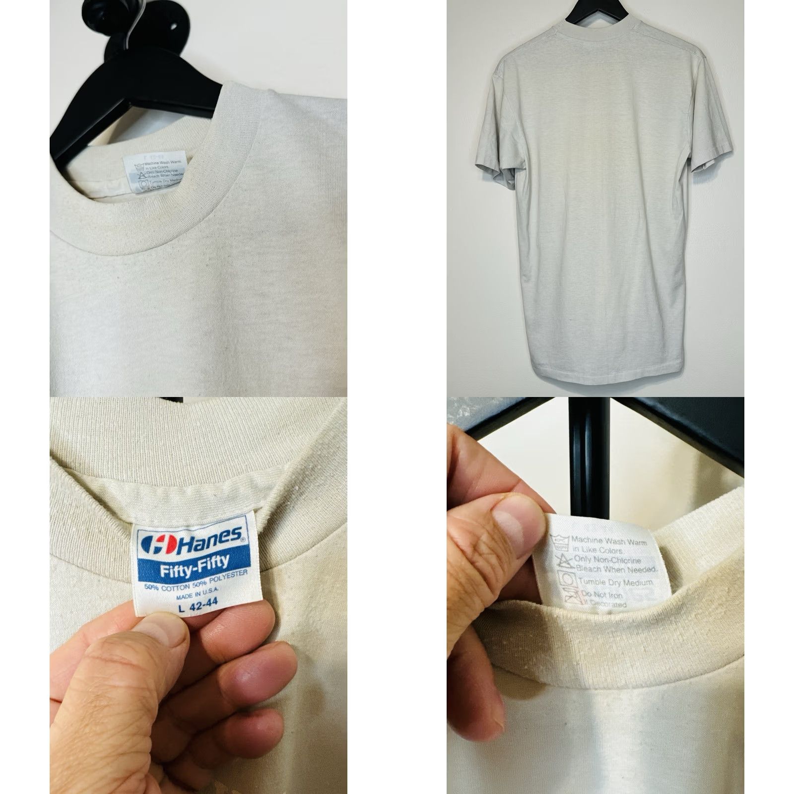 Hanes VINTAGE Grateful Dead Phil Zone T Shirt USA Hanes 50/50 Large Crew Neck Short Sleeve Gray Mens 80s Band Music 1980s Size US L / EU 52-54 / 3 - 8 Thumbnail