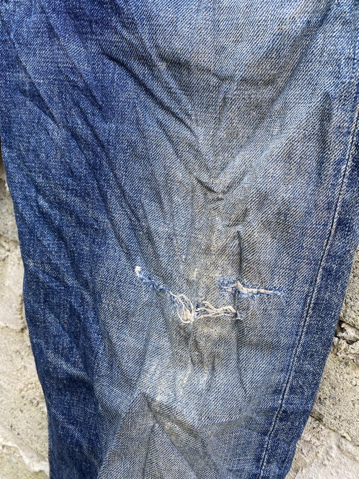 Big John Vintage Big John Selvedge Distressed Jeans Size US 29 - 10 Thumbnail