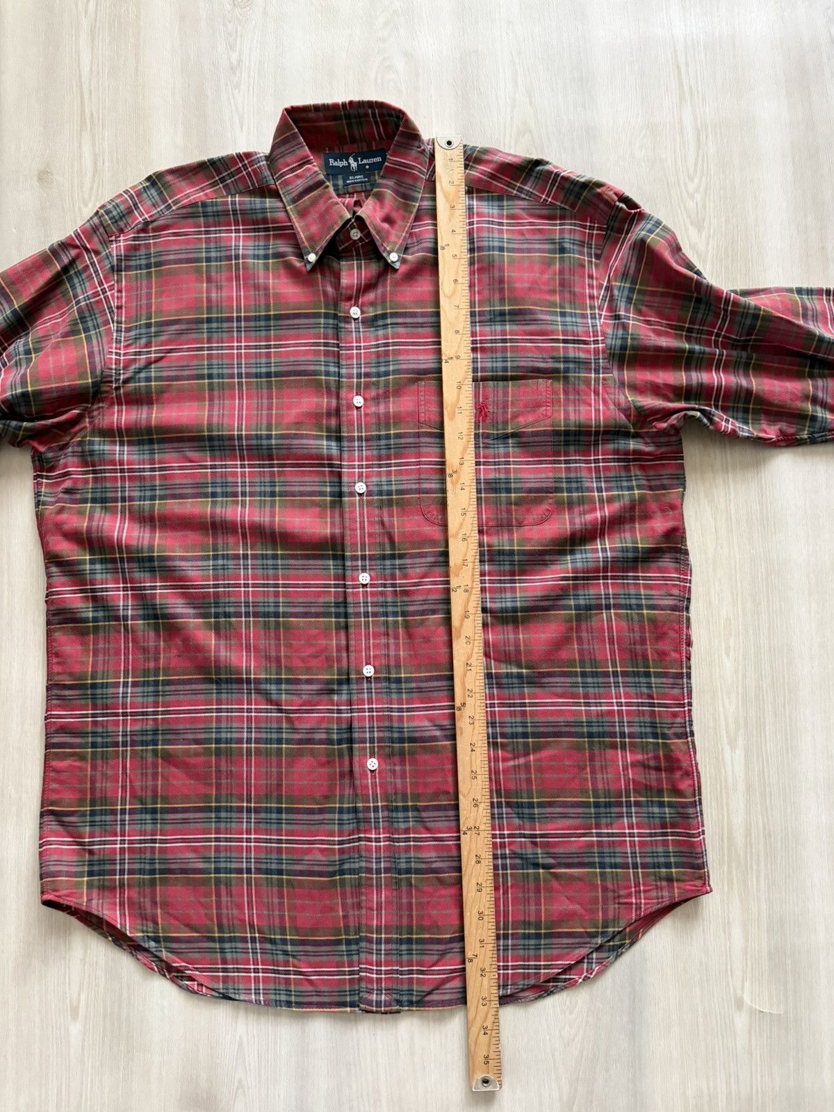Polo Ralph Lauren Vintage Ralph Lauren Red Plaid Flannel Button Up Sz L Size US L / EU 52-54 / 3 - 4 Thumbnail