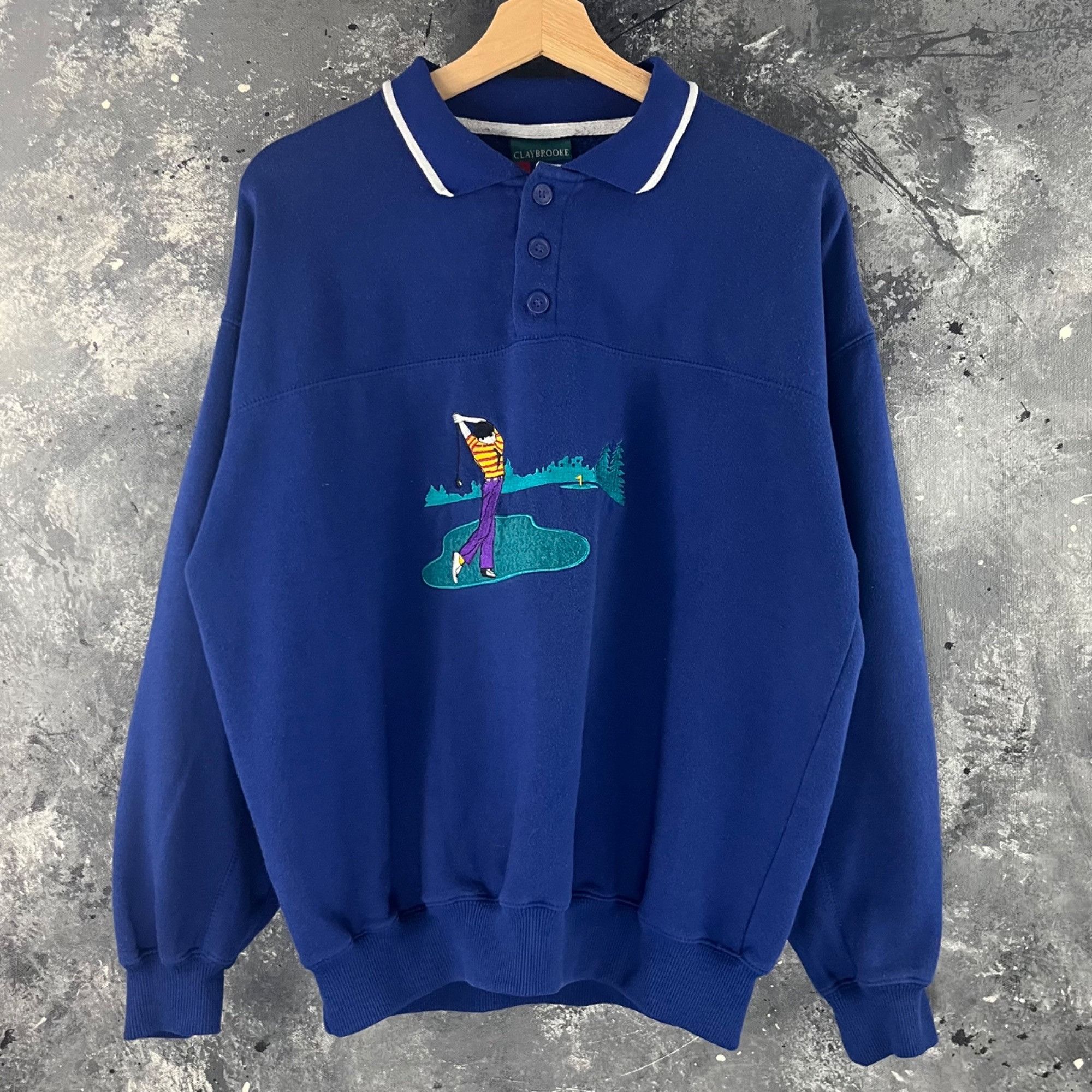 Vintage Vintage 90’s Golf rugby sweatshirt Size US M / EU 48-50 / 2 - 1 Thumbnail