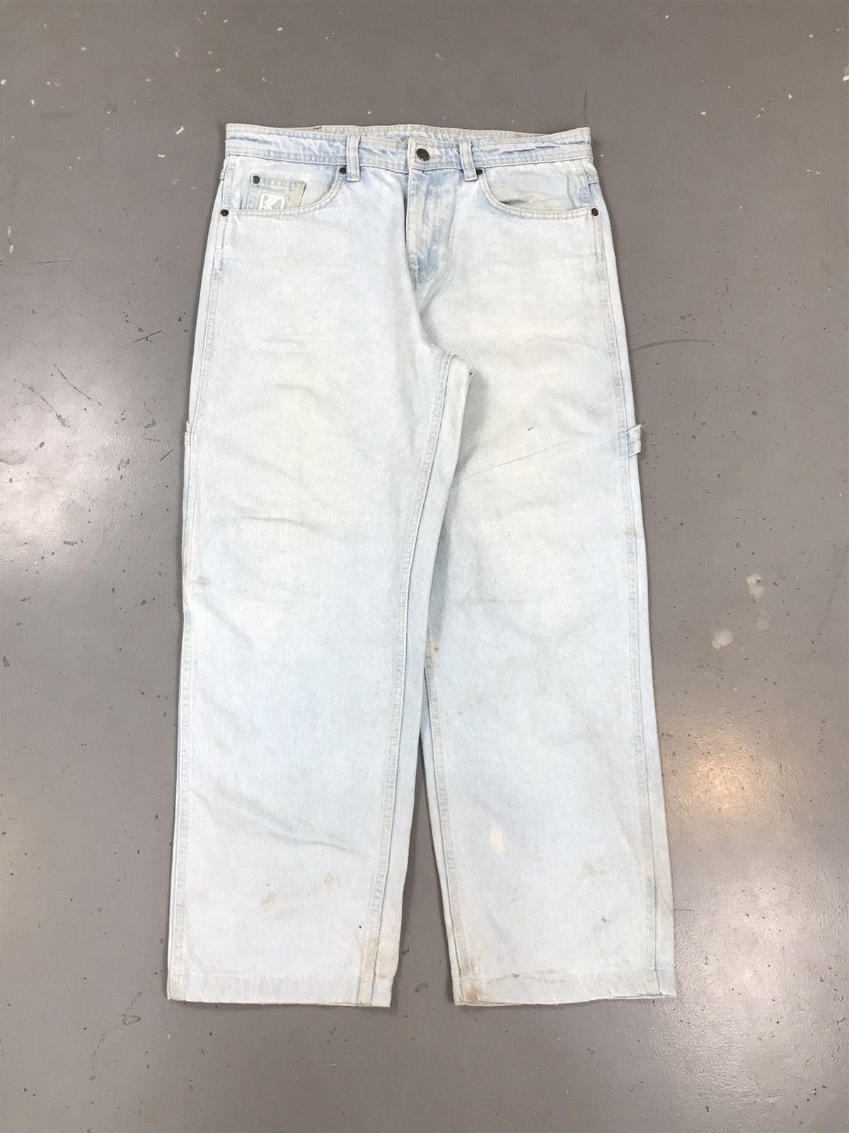 Karl Kani × Vintage Vintage Karl Kani carpenter dusty denim Size US 35 - 1 Thumbnail