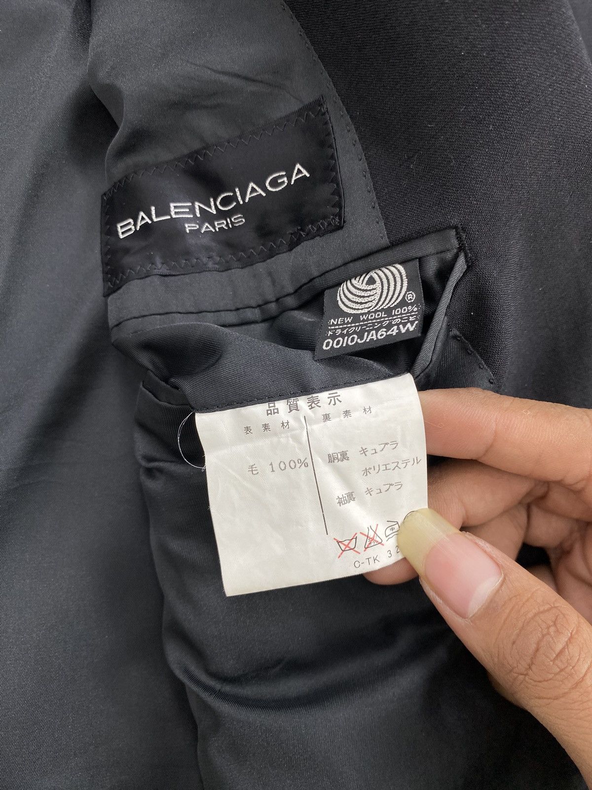 Balenciaga Vintage Balenciaga Paris Blazers Coat Wool Jacket Size 40R - 13 Thumbnail