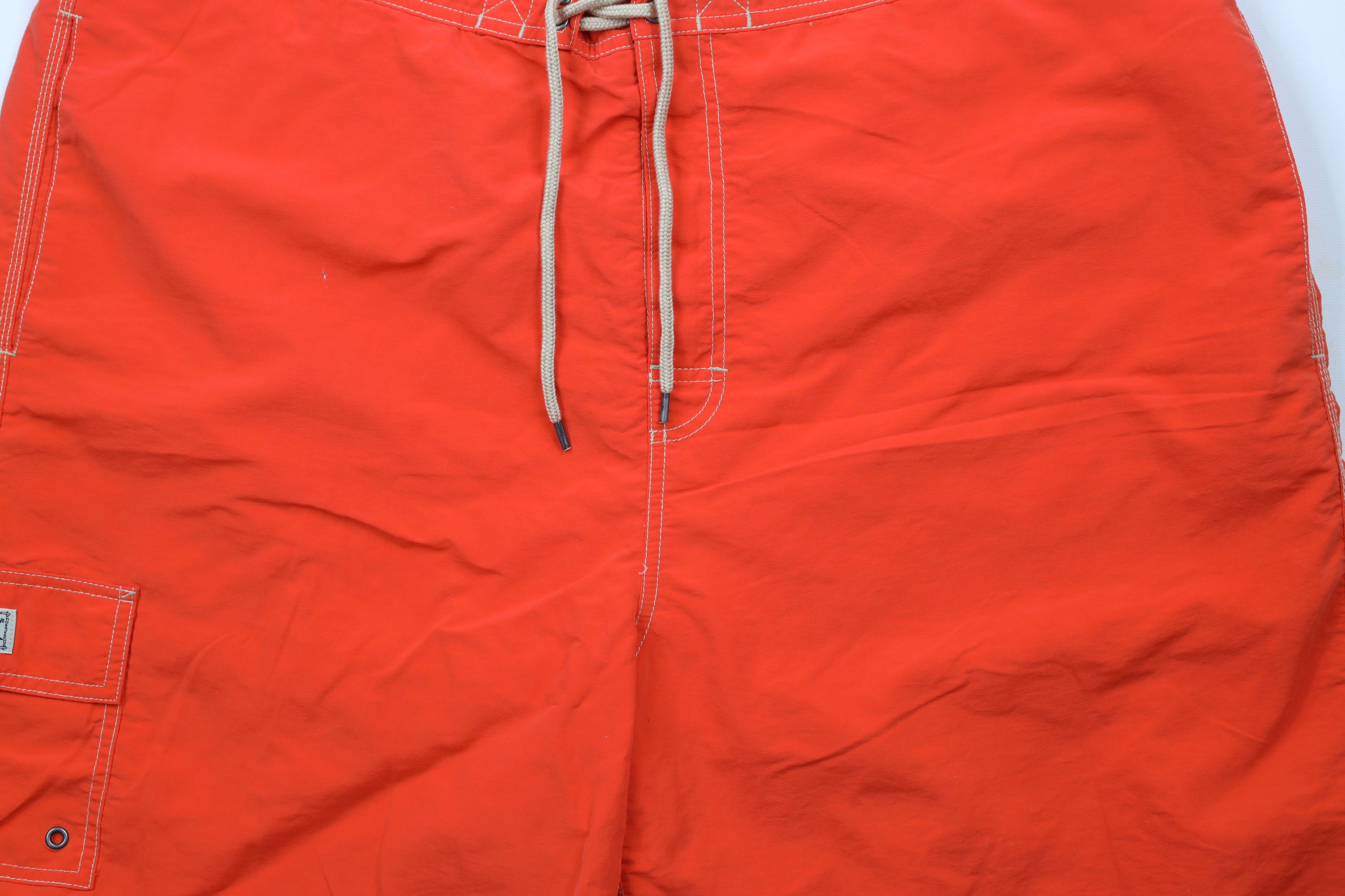 Ralph Lauren × Vintage Vintage 90s Ralph Lauren Lined Shorts Swim Trunks Orange Size US 40 / EU 56 - 3 Thumbnail