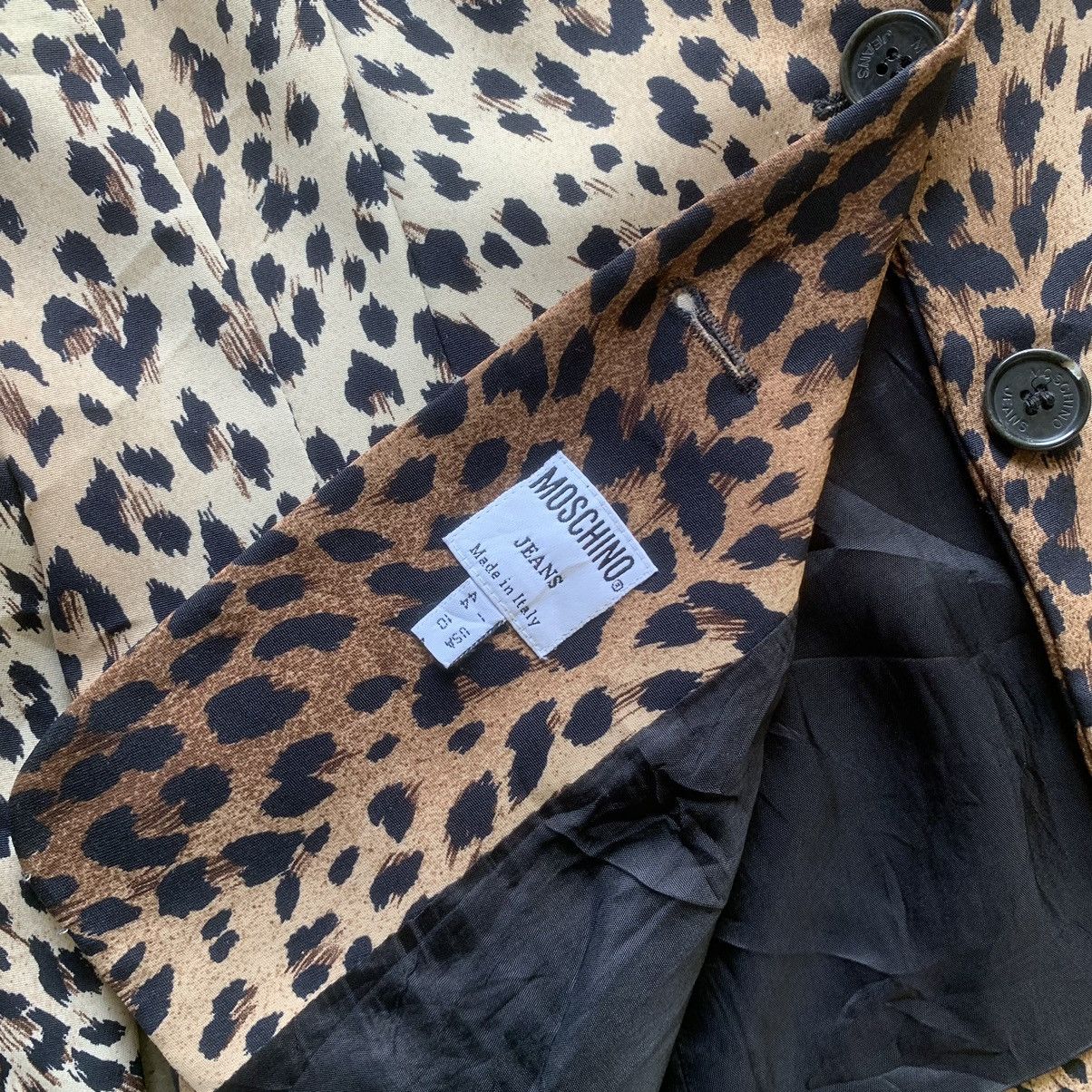 Moschino MOSCHINO / LEOPARD PRINT BLAZER Size S / US 4 / IT 40 - 7 Thumbnail