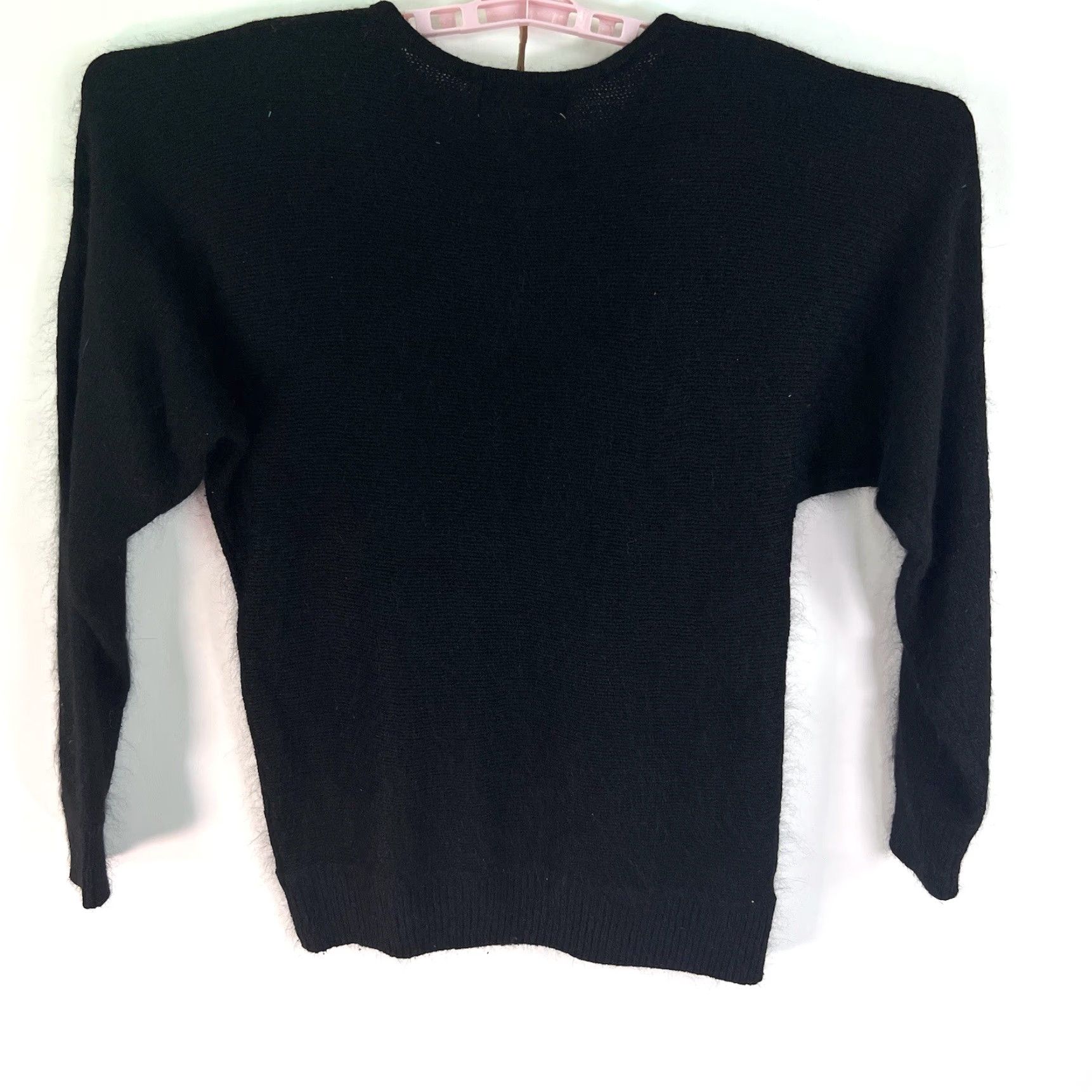 Vintage VINTAGE Dividends Silk Blend Sweater Womens M Beaded Jewell Ornate Floral Black Size M / US 6-8 / IT 42-44 - 5 Thumbnail