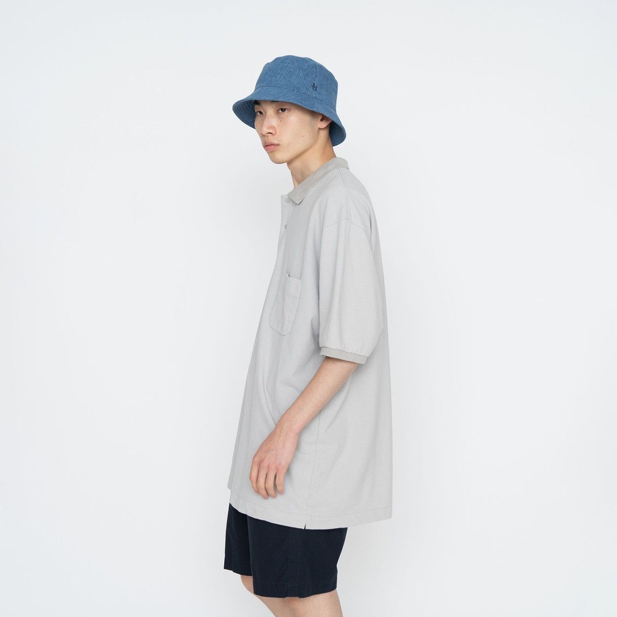 Nanamica NANAMICA S/S POLO SHIRT, LIGHT GREY Size US M / EU 48-50 / 2 - 2 Thumbnail