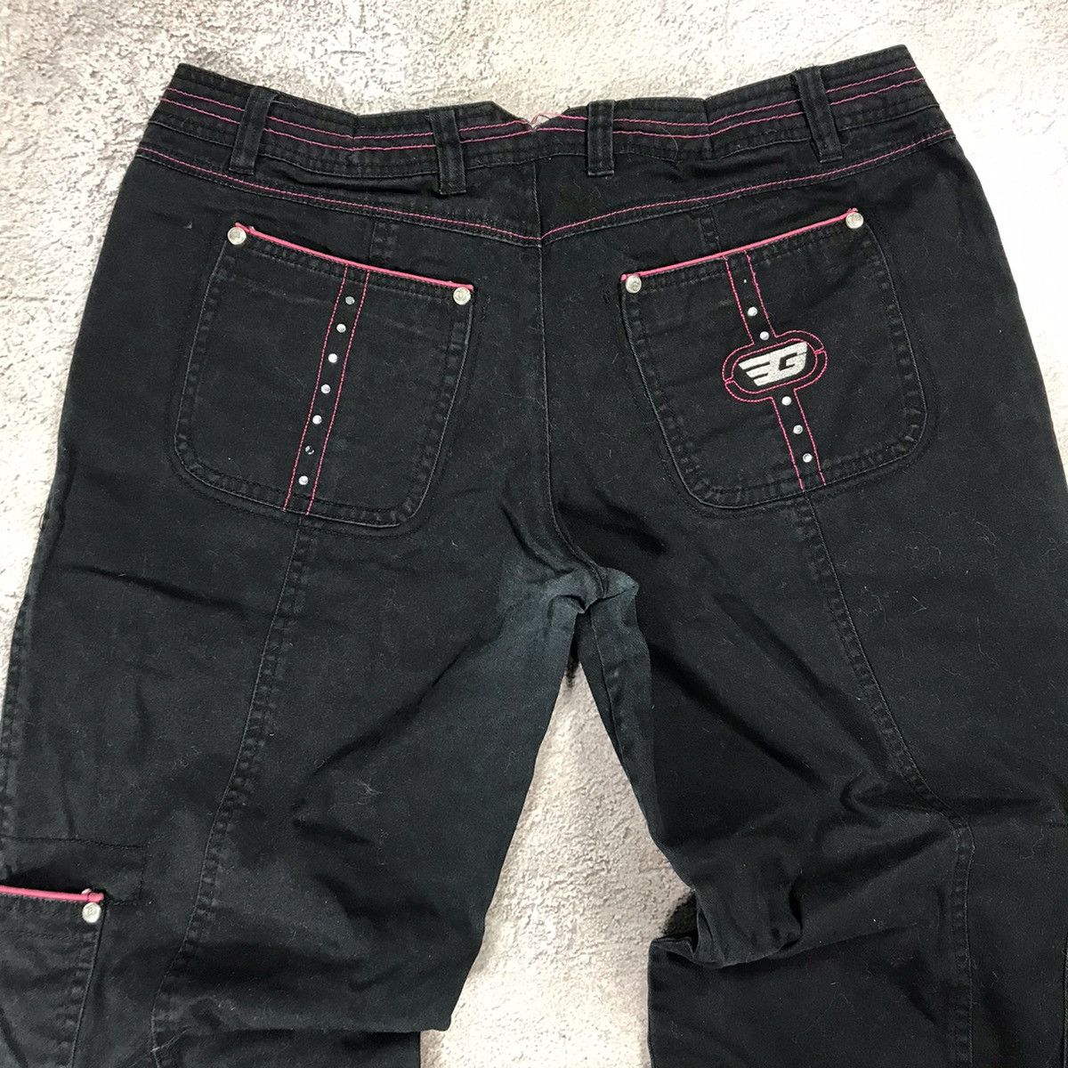 Vintage Vintage 90s Japanese Baggy Cargo Pants Flared Skate Grunge 3 Size 32" / US 10 / IT 46 - 11 Thumbnail