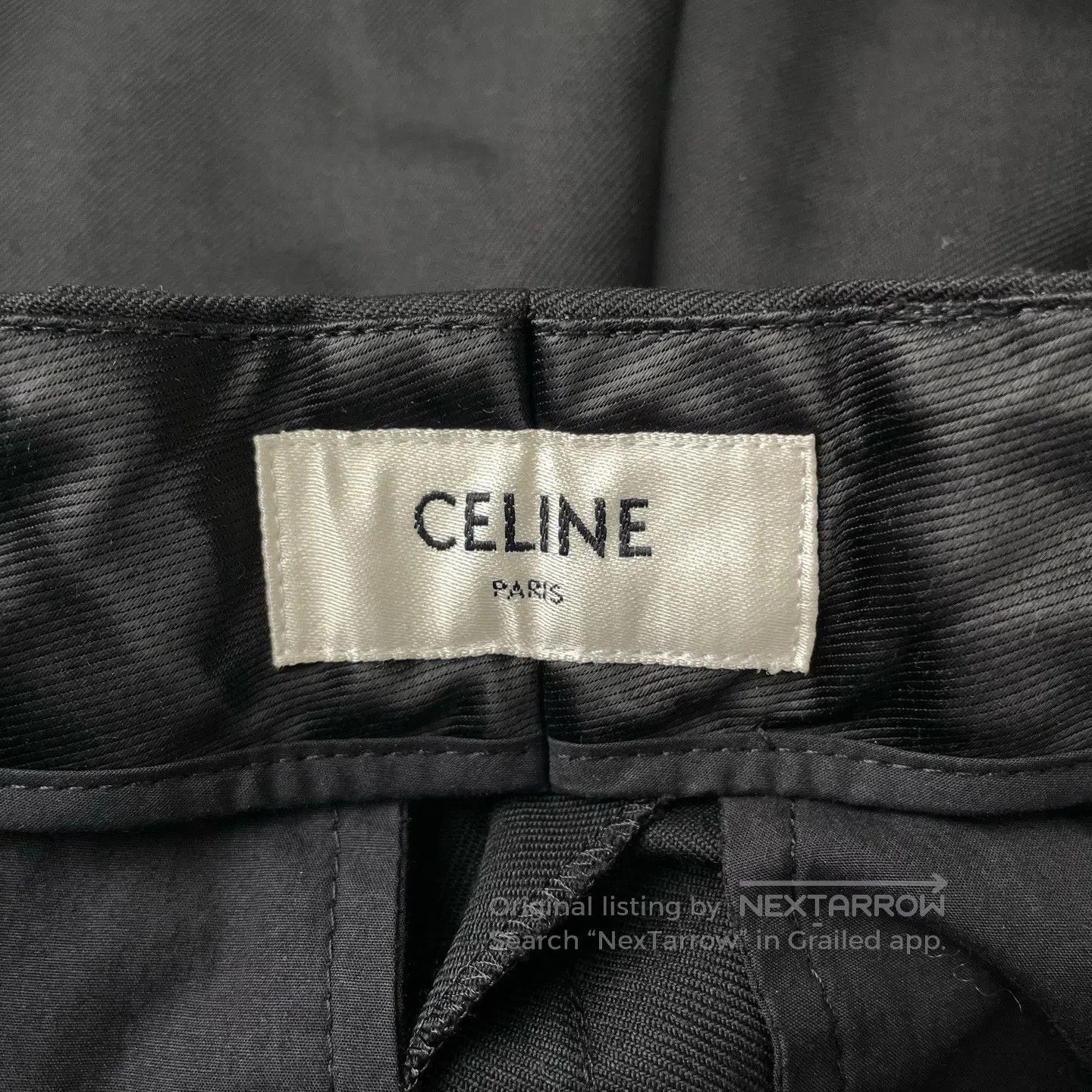 Celine Celine Slim Wool Tapered Trousers| Size US 36 / EU 52 - 4 Thumbnail