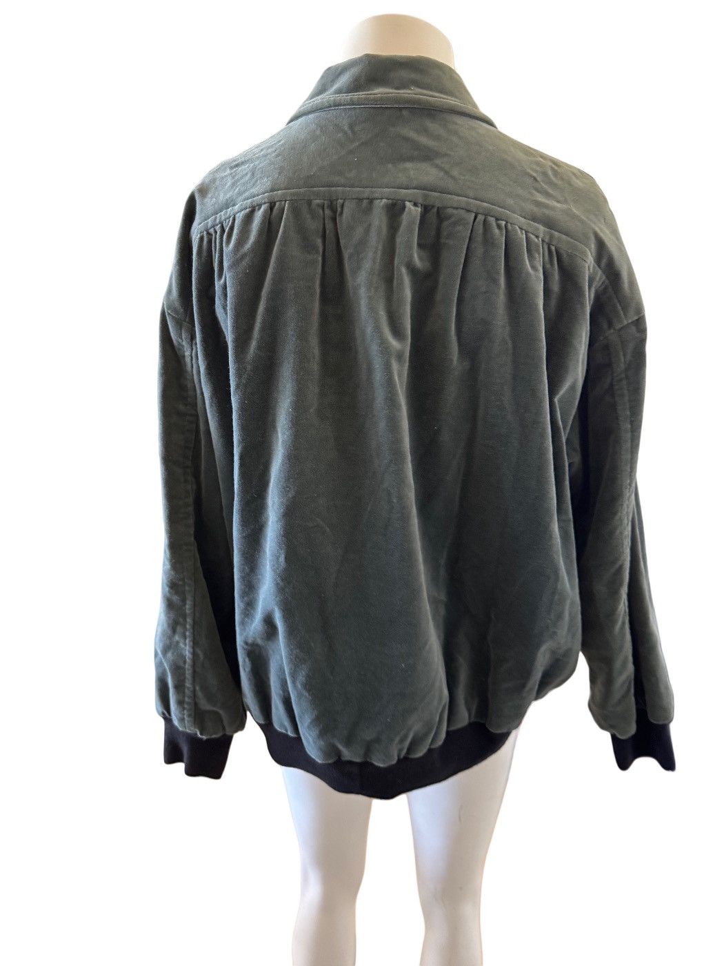 Other Vintage women’s 2 pc set coat pants sage green velvet plush Size M / US 6-8 / IT 42-44 - 6 Thumbnail