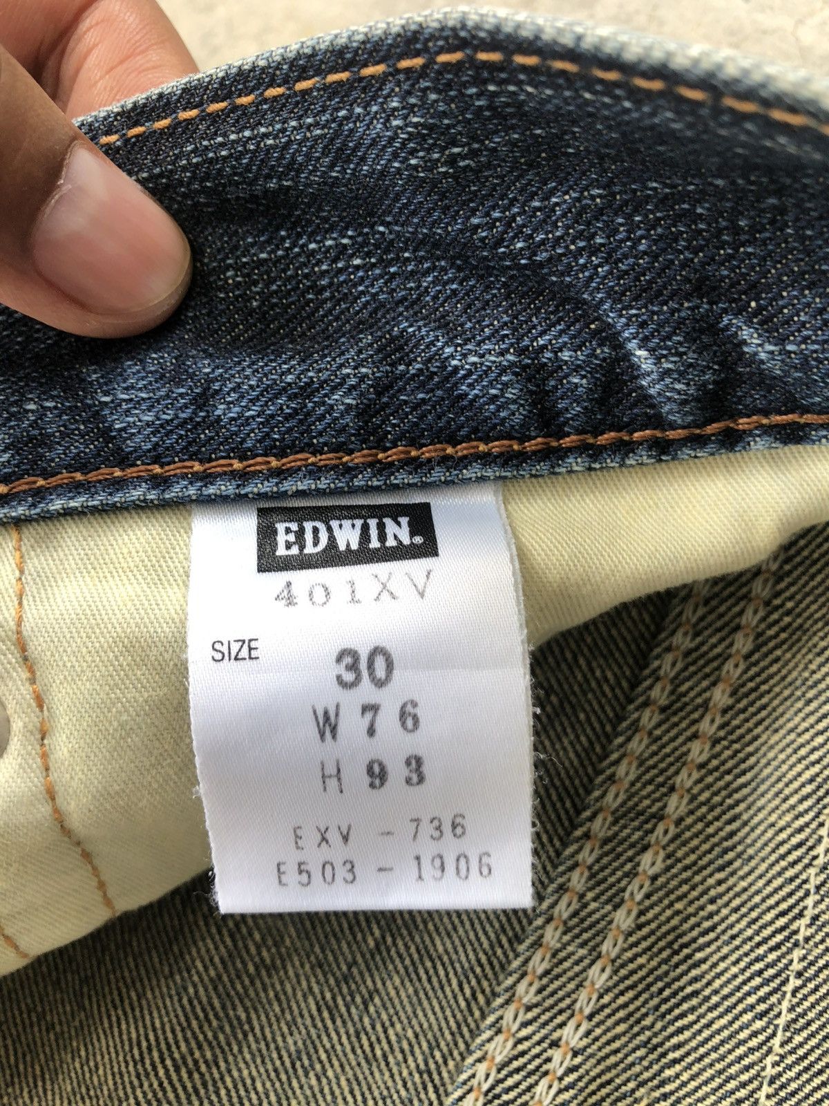 Le Grande Bleu (L.G.B.) Edwin XV Flared Jeans Bootcut Distressed Jeans Size US 31 - 20 Thumbnail