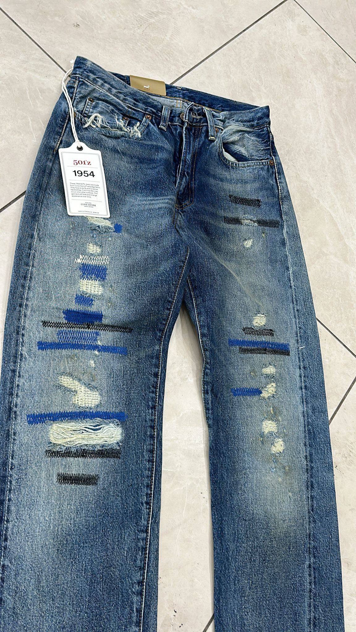 Levi's Vintage Clothing LVC Levi's Vintage Clothing 1954 501Z XX BigE Selvedge Jeans Size US 29 - 3 Thumbnail