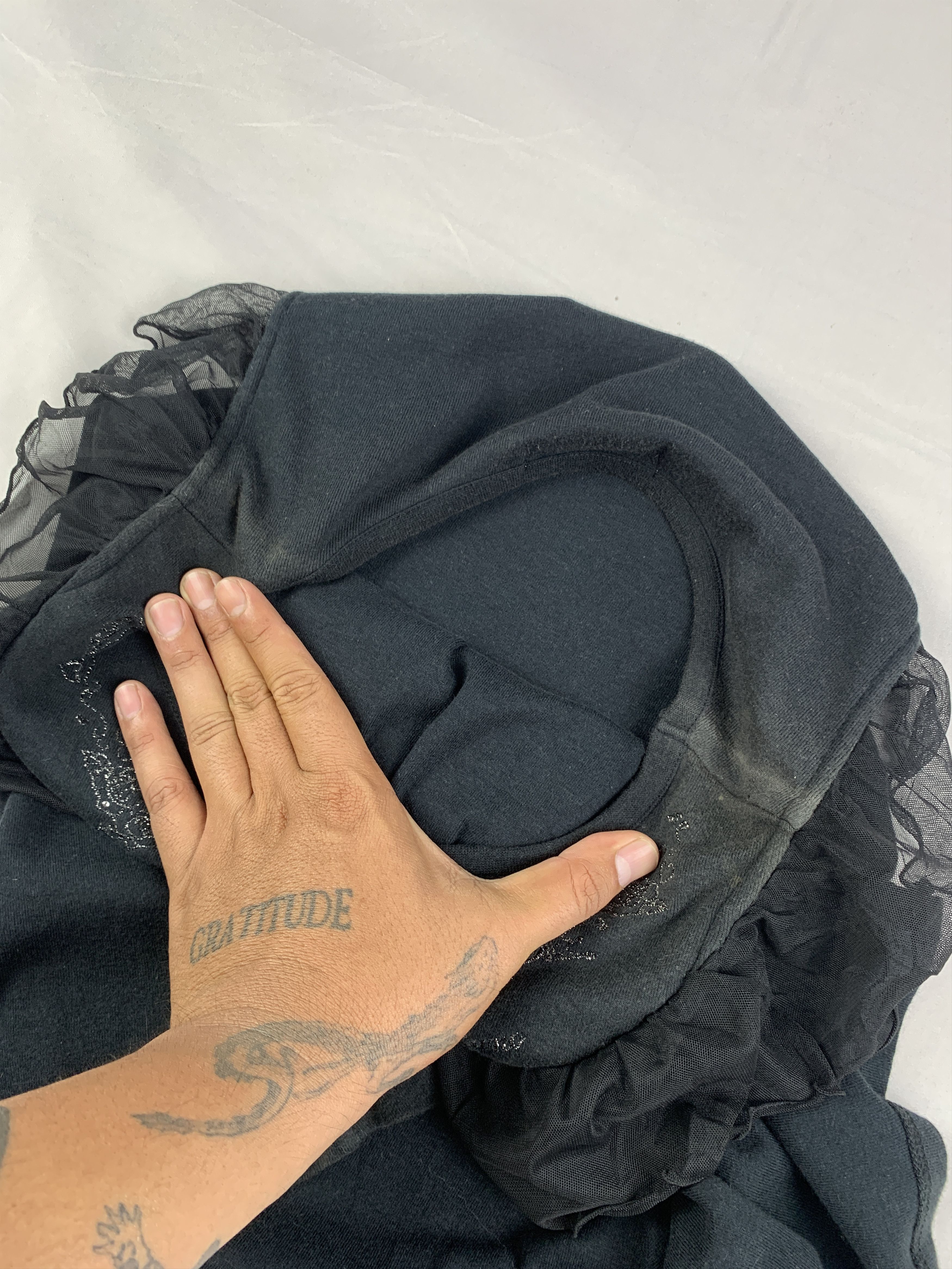 Other Mezzo Piano Black Ruffle Top (S) Size S / US 4 / IT 40 - 9 Thumbnail