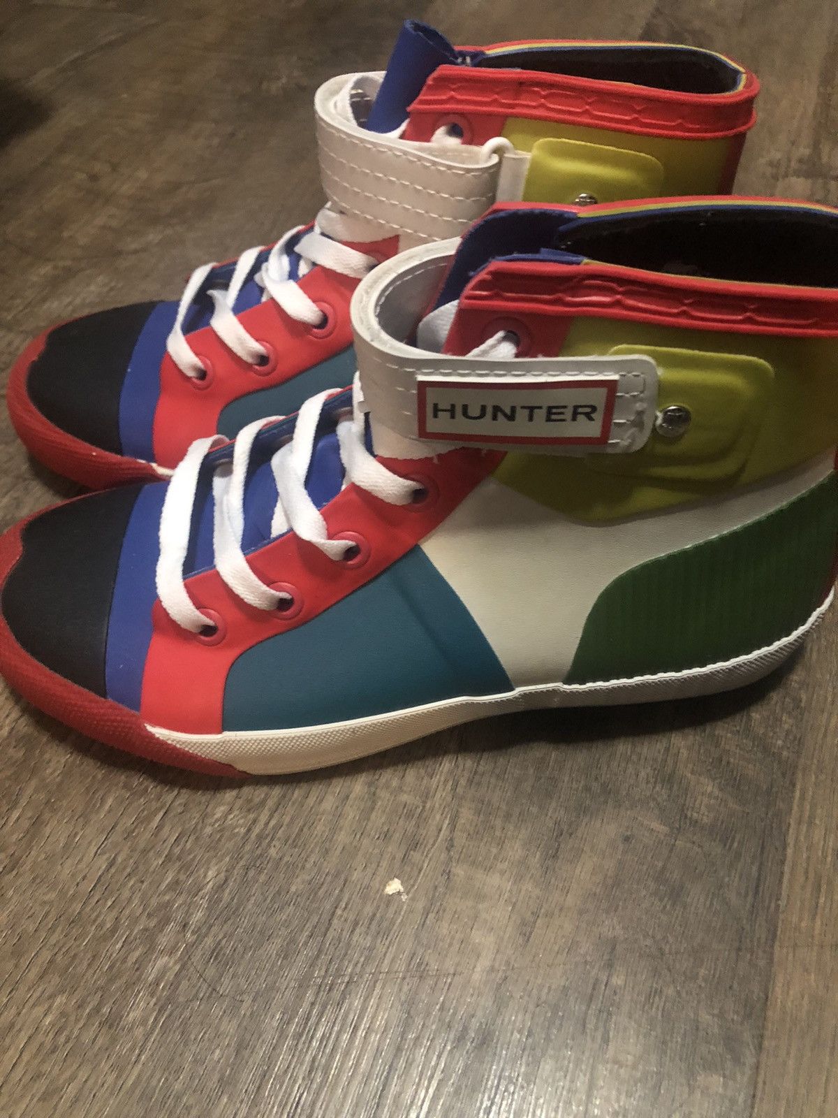 Hunter Hunter Multicolor High Top Waterproof Sneakers - Size US 6 / IT 36 - 6 Thumbnail