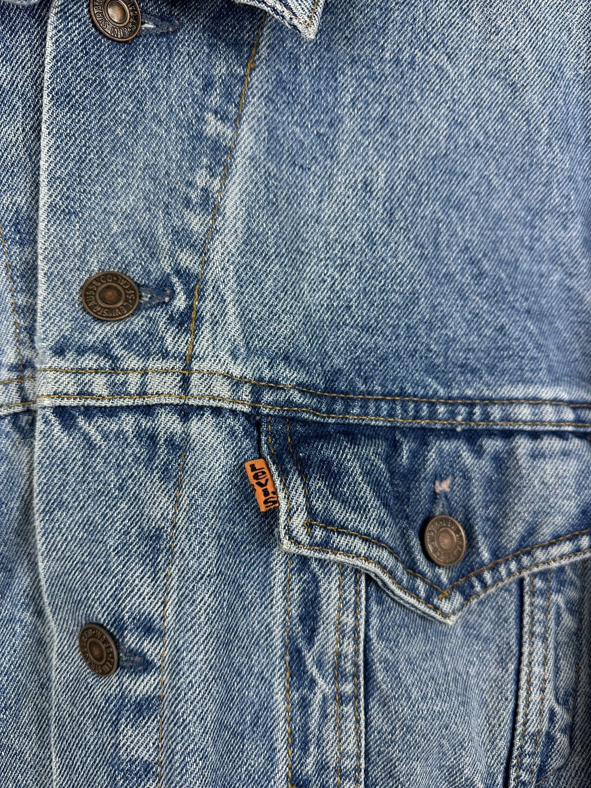 Levi's × Vintage Vintage 90’s Levi's Washed Blue Denim Trucker Jacket Size US M / EU 48-50 / 2 - 8 Thumbnail