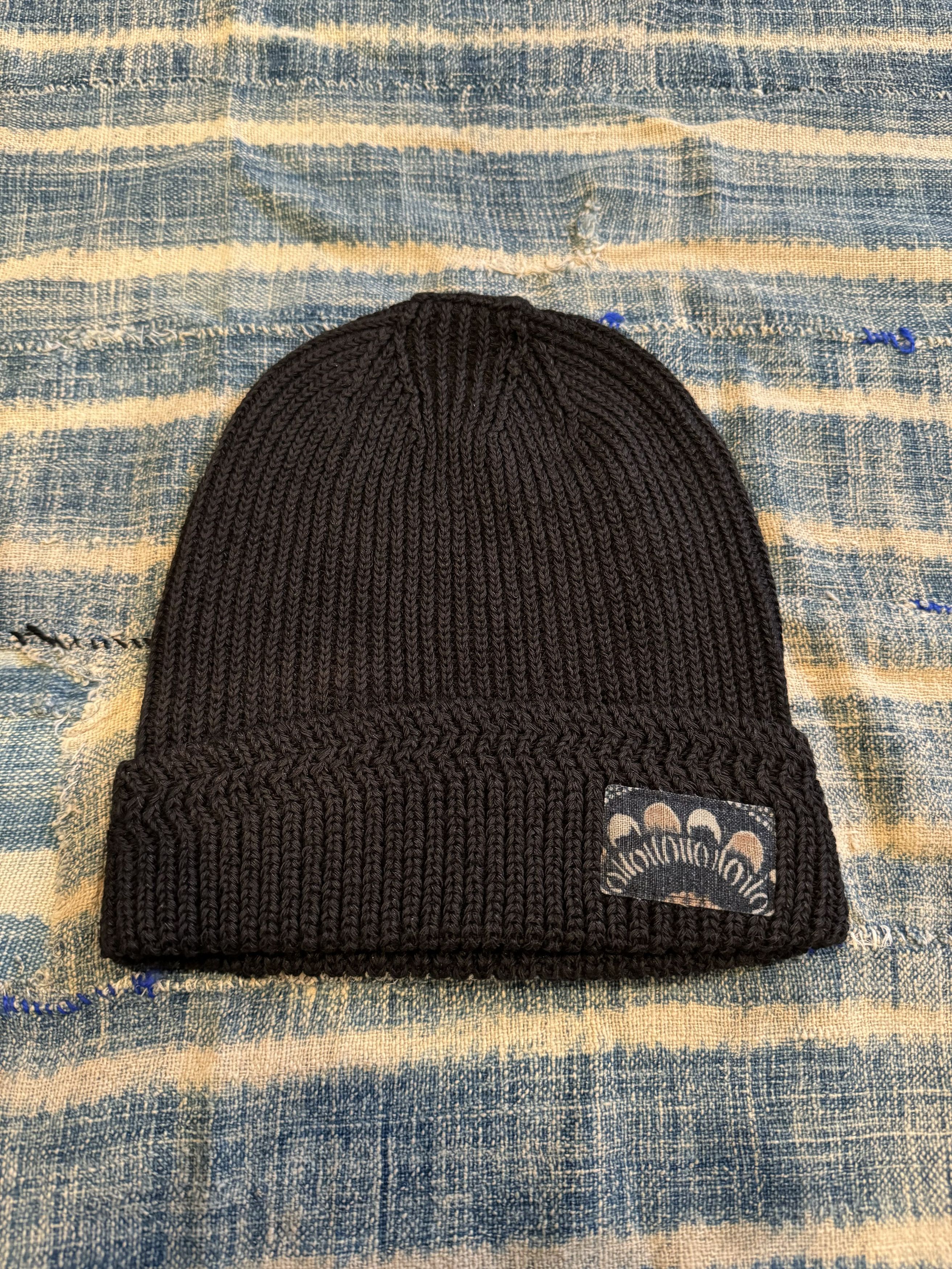 image of Visvim Ict Knit Beanie C/l in Black, Men's