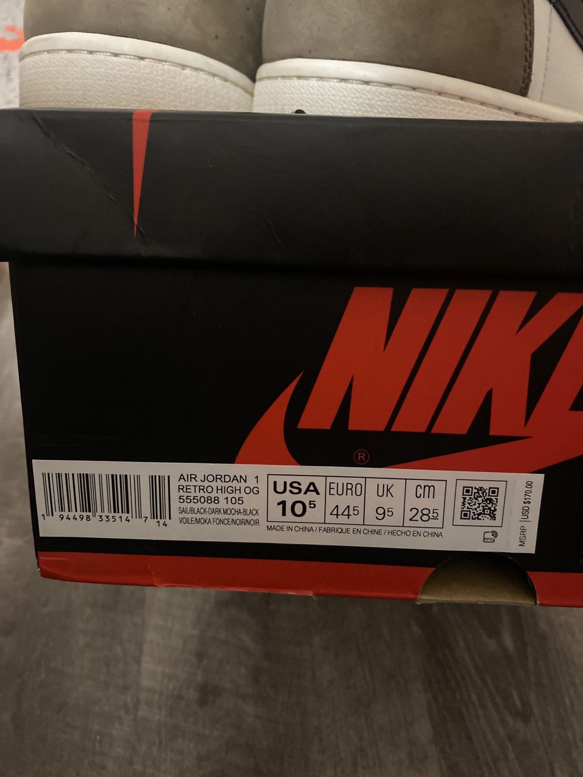 Jordan Brand Jordan 1 retro high dark mocha size 10.5 Size US 10.5 / EU 43-44 - 7 Thumbnail