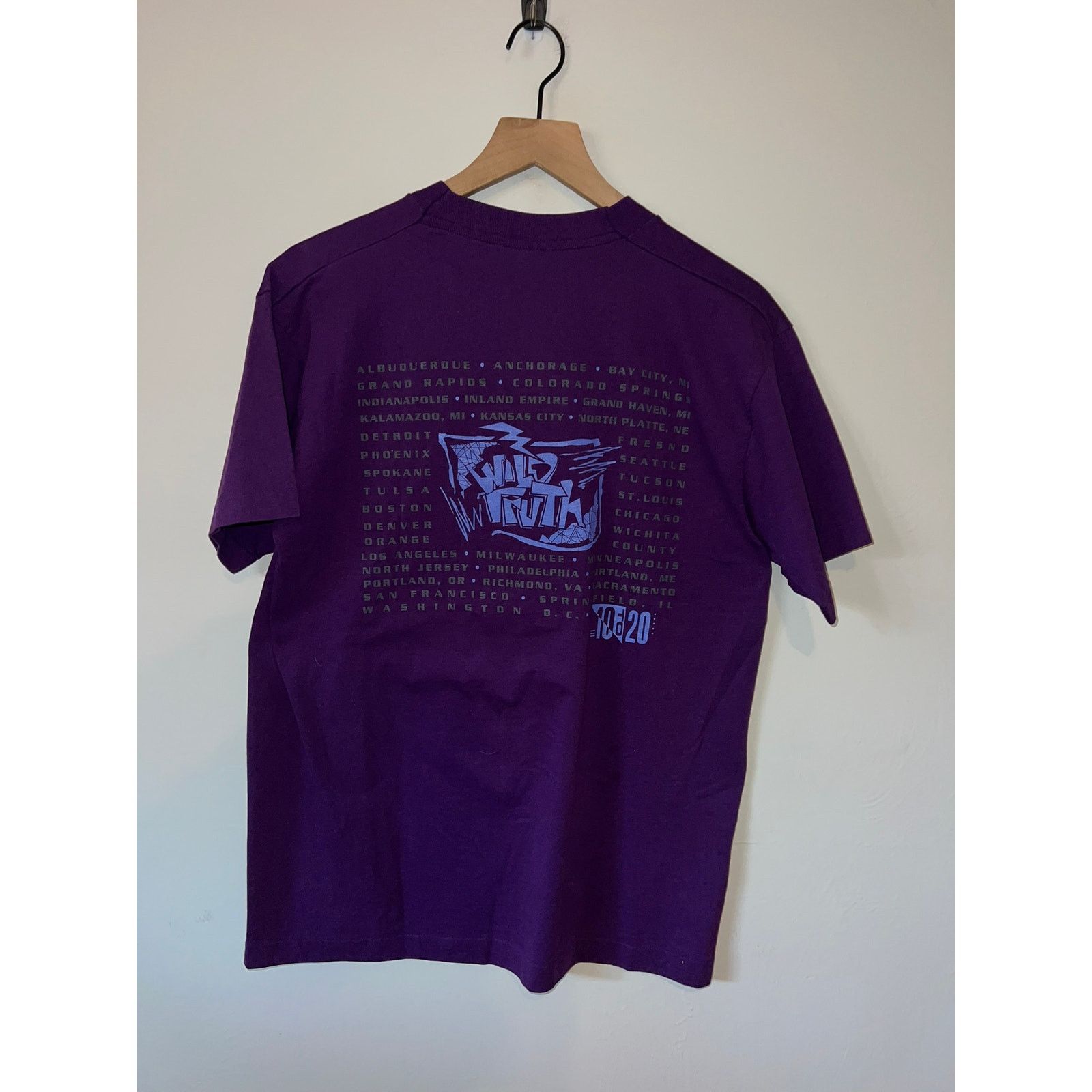 Vintage Vintage Wild Truth Shirt 10 To 20 Purple Tee VTG 90s Large Size US L / EU 52-54 / 3 - 5 Thumbnail