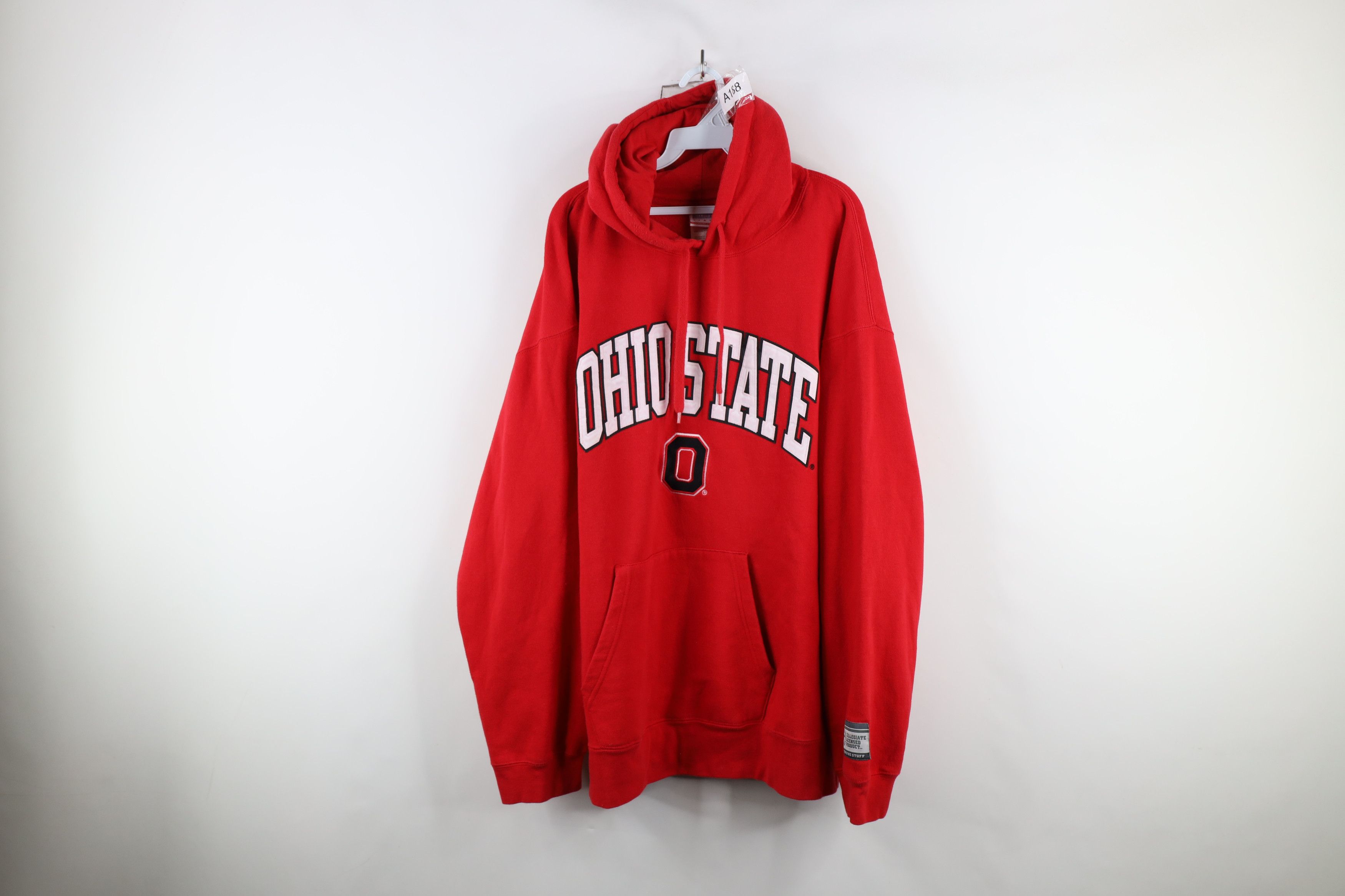 Vintage Vintage 90s Fit Ohio State University Hoodie Sweatshirt Red Size US XL / EU 56 / 4 - 1 Thumbnail