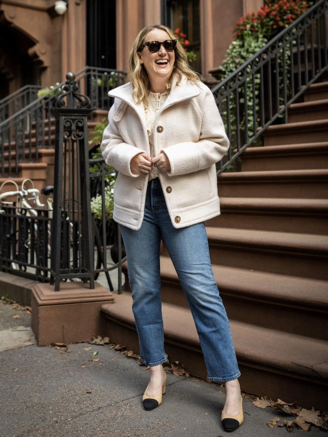 Sezane Sézane Wool-Blend Jacket – Size FR38 – Made in Bulgaria Size S / US 4 / IT 40 - 3 Thumbnail