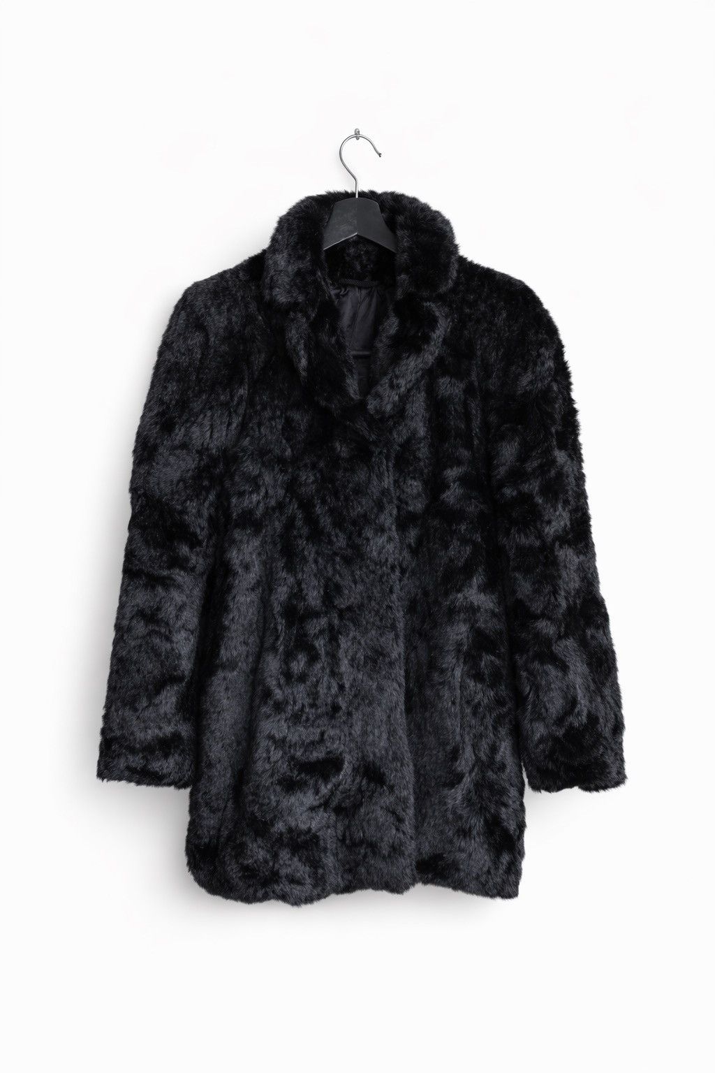 Vintage Vintage Jean Louis de Paris Faux Fur Coat Black Winter Coat Size M / US 6-8 / IT 42-44 - 1 Thumbnail