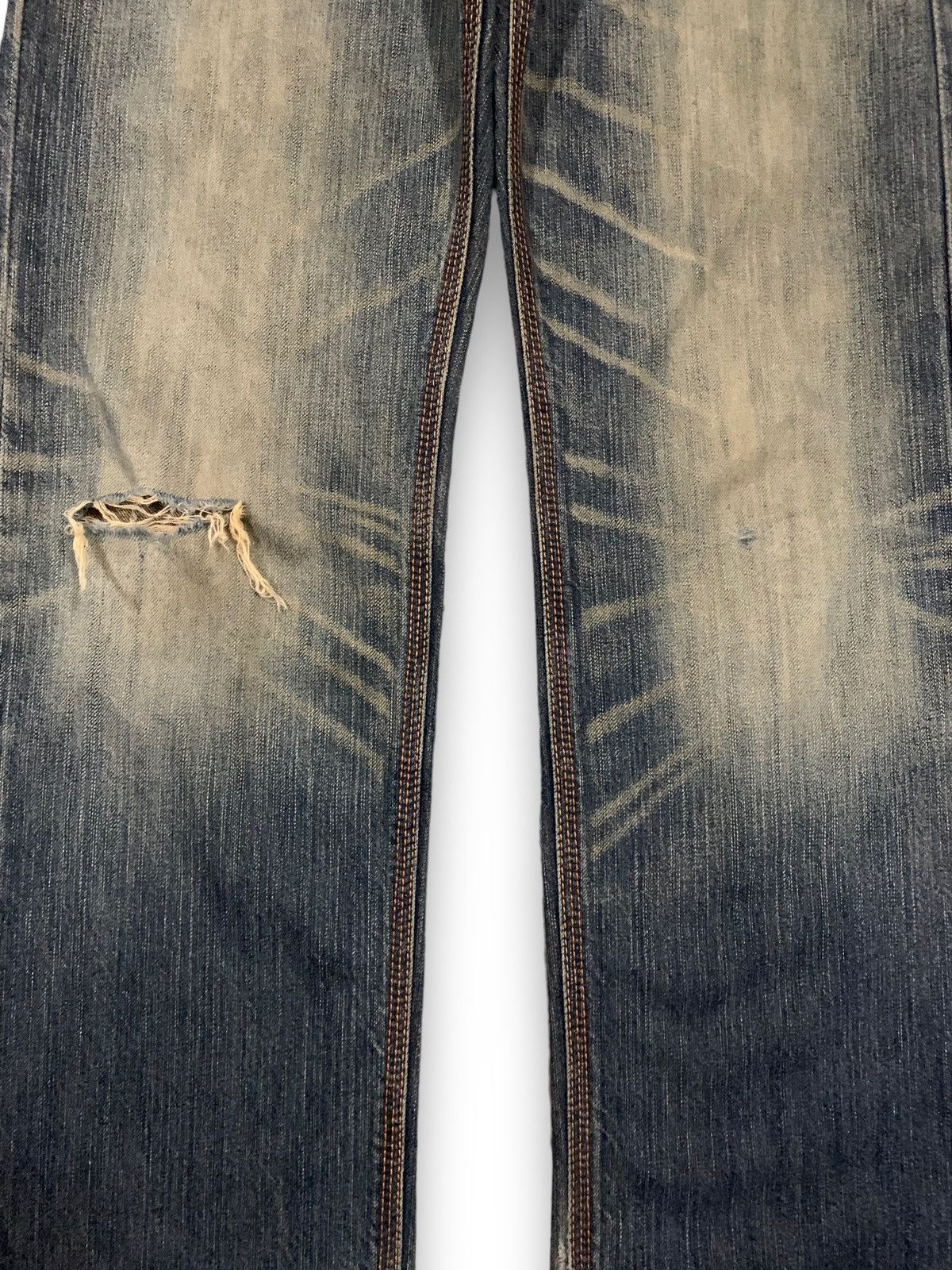 Edwin Vintage Edwin XV Mud Wash Distressed Grunge Jeans Size US 31 - 6 Thumbnail
