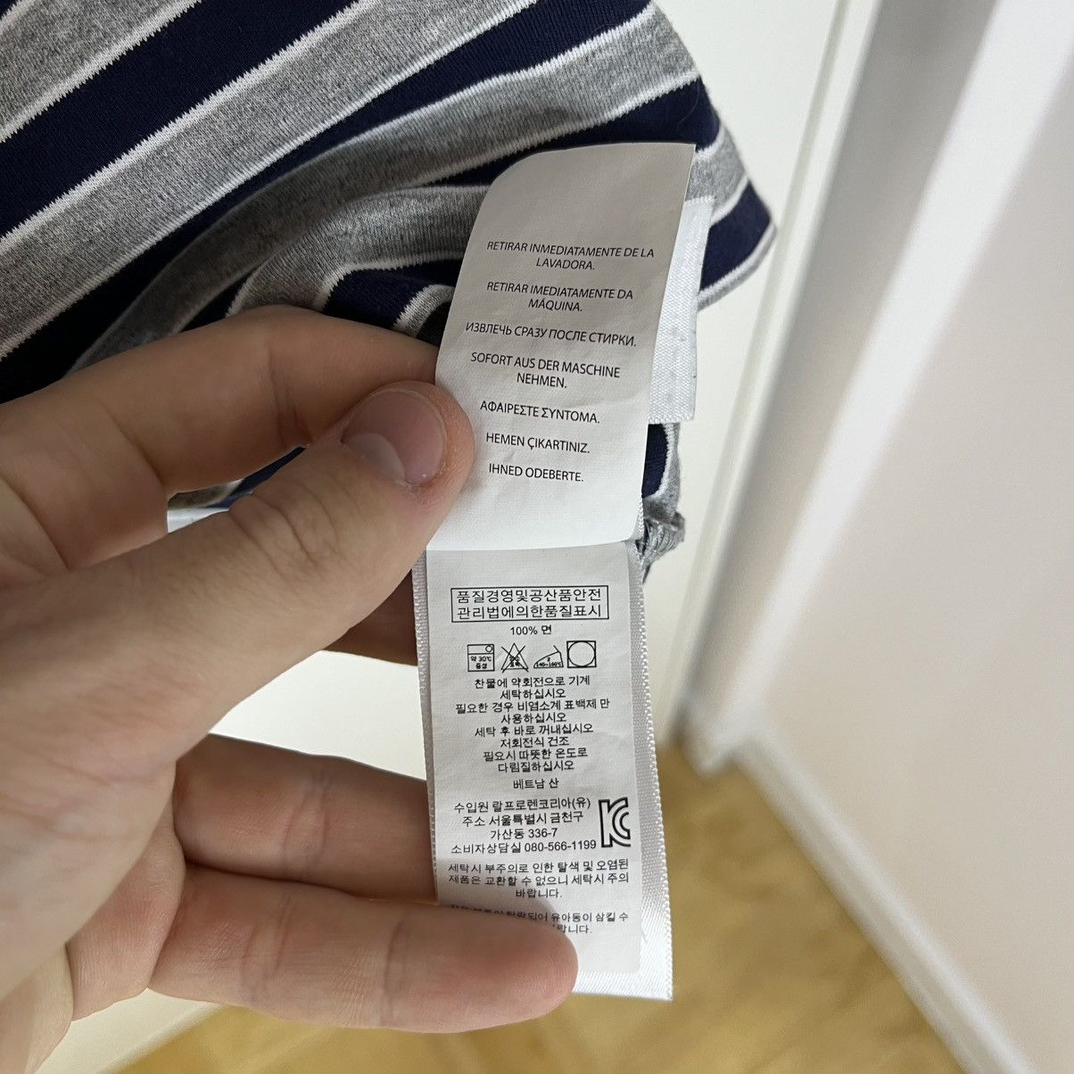 Polo Ralph Lauren Polo Ralph Lauren Striped Grey Polo Shirt Streetwear Y2K Size US XL / EU 56 / 4 - 7 Thumbnail