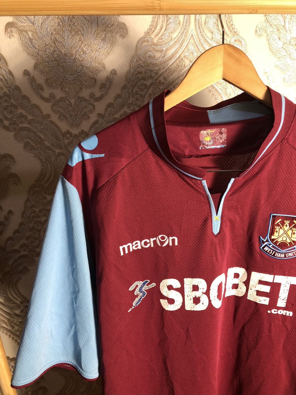 Other VERY RARE MACRON WEST HAM UNITED ENGLAND SOCCET JERSEY RETRO Size US XXL / EU 58 / 5 - 3 Thumbnail
