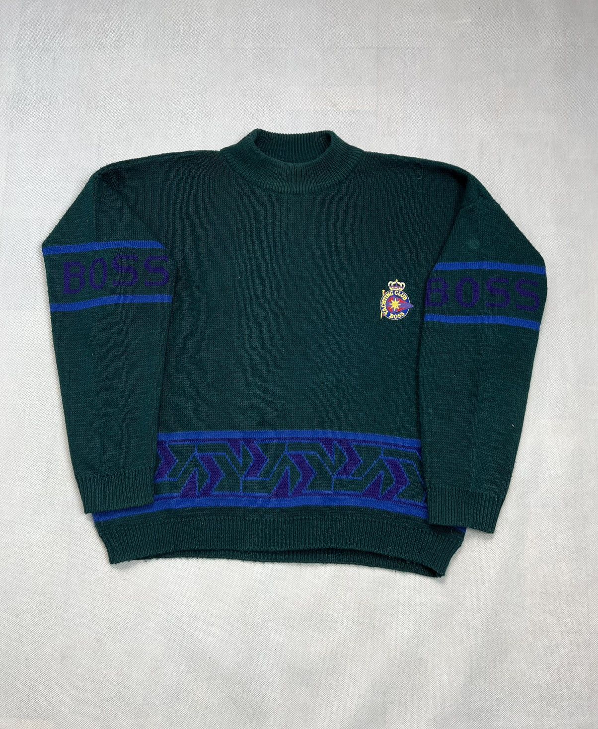 Hugo Boss × Vintage Rare Sweater Hugo Boss Vintage 80’s 90’s boxy fit 69x67 Size US XXL / EU 58 / 5 - 1 Thumbnail