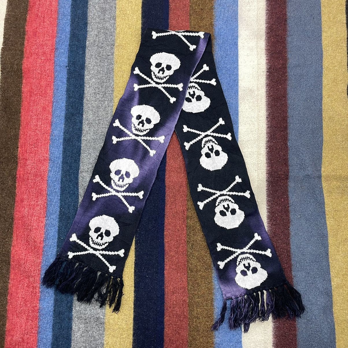 Other Skull Print Muffler Scarf #1448/AX Size ONE SIZE - 2 Thumbnail