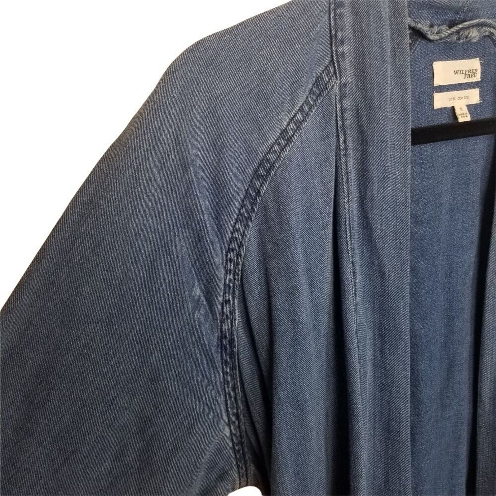 Aritzia Aritzia Wilfred Free Womens Denim Jacket Cardigan Size S Size S / US 4 / IT 40 - 4 Thumbnail