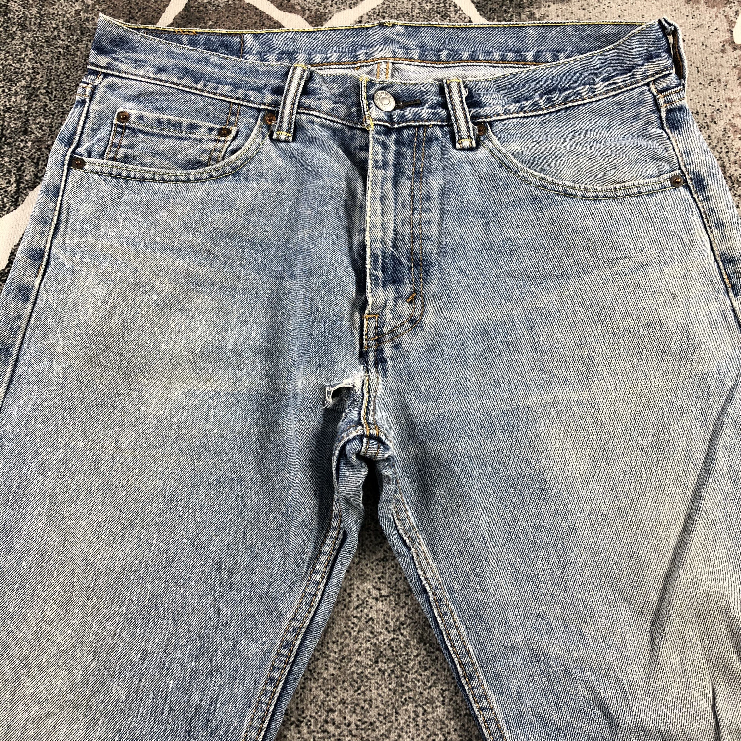Levi's Vintage Levi's 505 Jeans Faded Blue Denim KJ838 Size US 33 - 3 Thumbnail