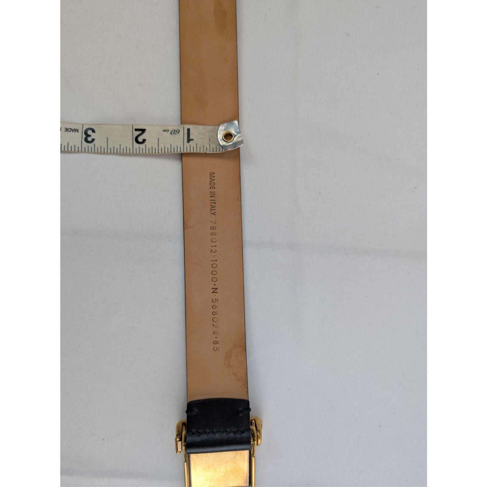 Balenciaga o1rshd1 Size: 90cm / Plutone Calf AG Clip Belt in Black Size 36 - 12 Thumbnail
