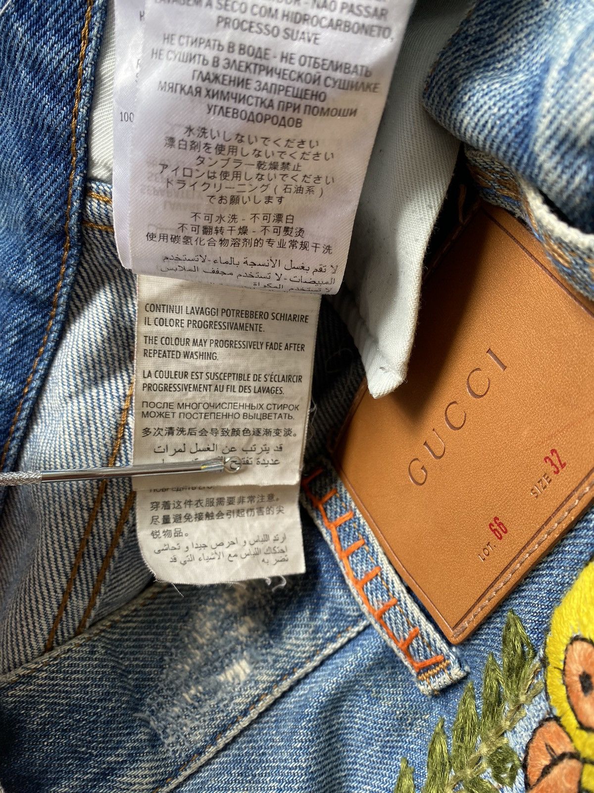 Gucci Gucci 2017 SS Embroidered Denim Size US 32 / EU 48 - 20 Thumbnail